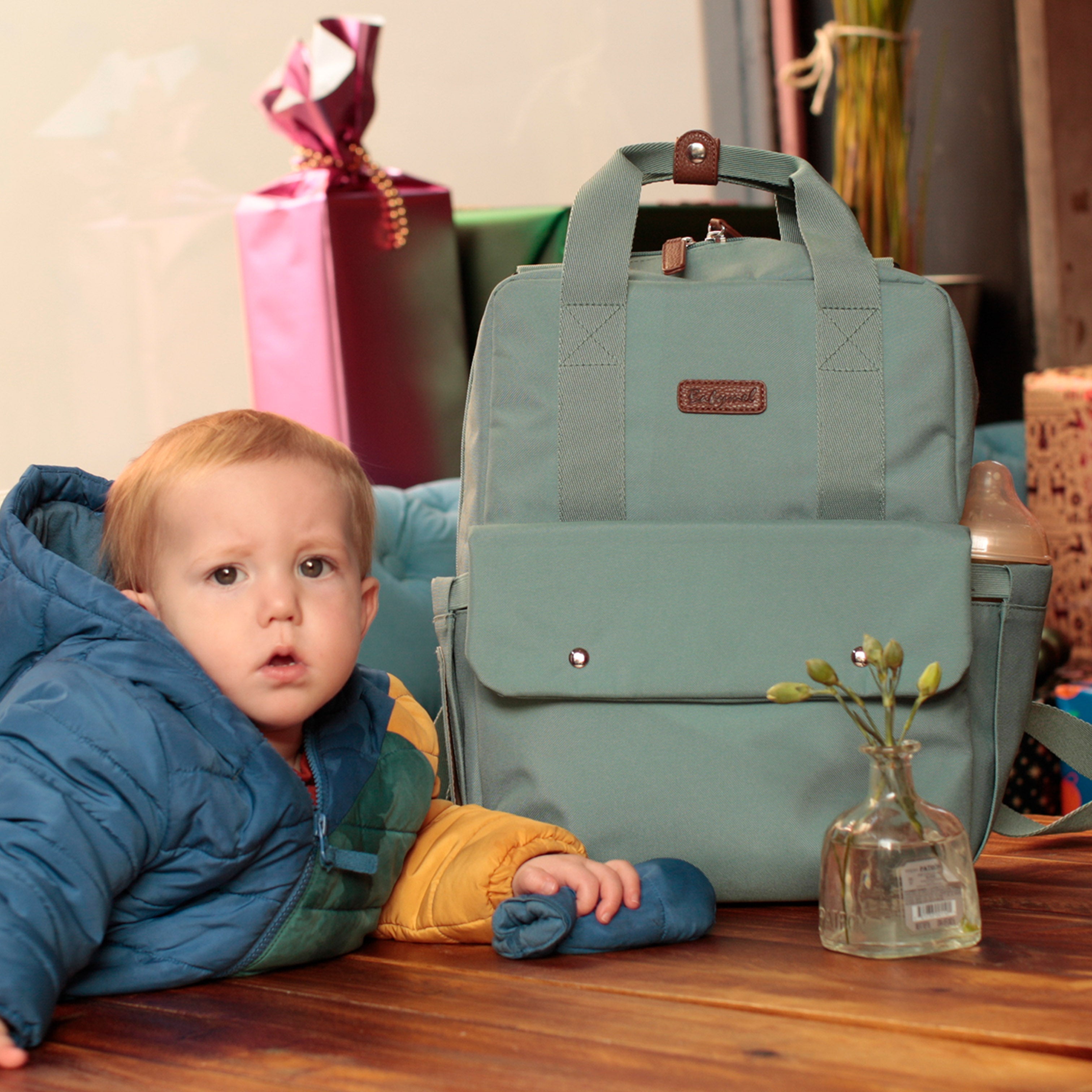 Georgi Eco Convertible Backpack Aqua