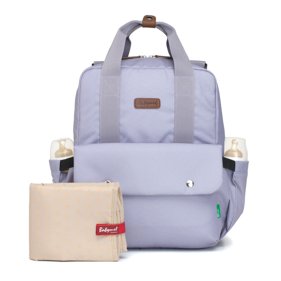 Babymel Diaper Bag Georgi Eco Convertible Backpack Lilac