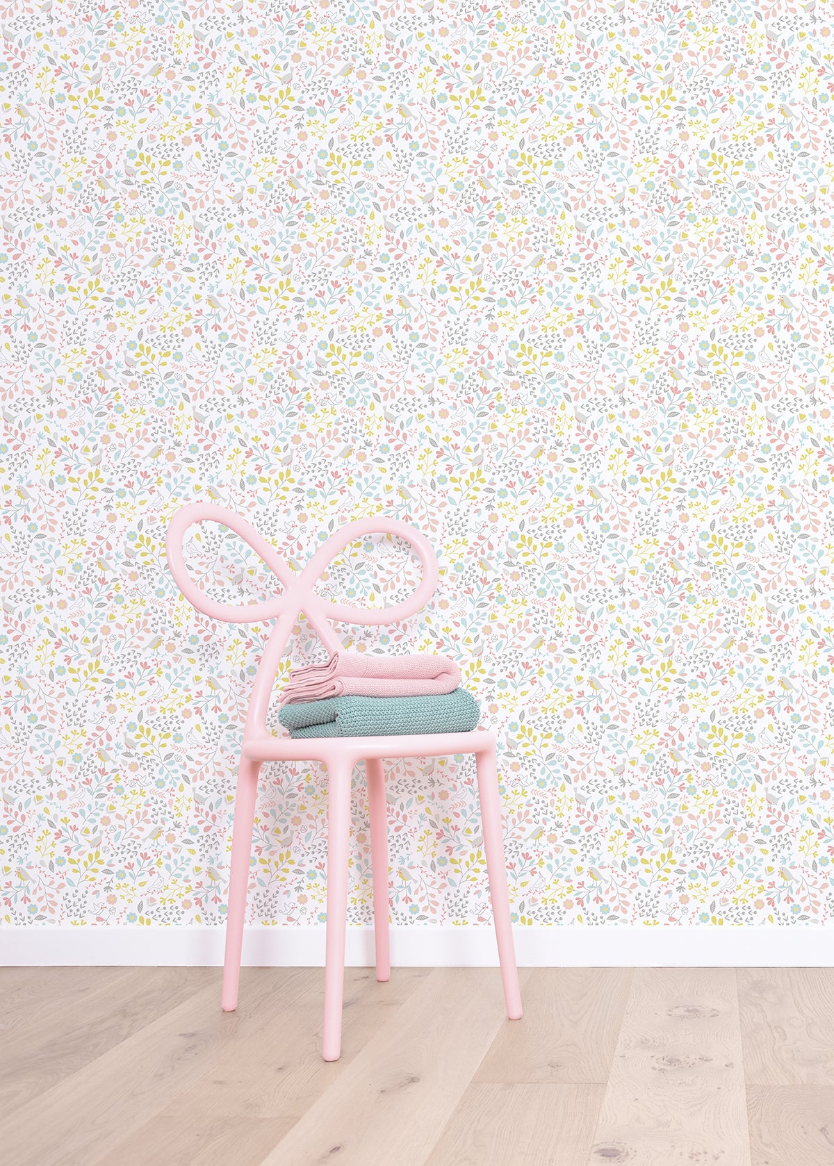 Lilipinso Wallpaper (50 Cm X 10 M) - Sweet Flowers (Pink)