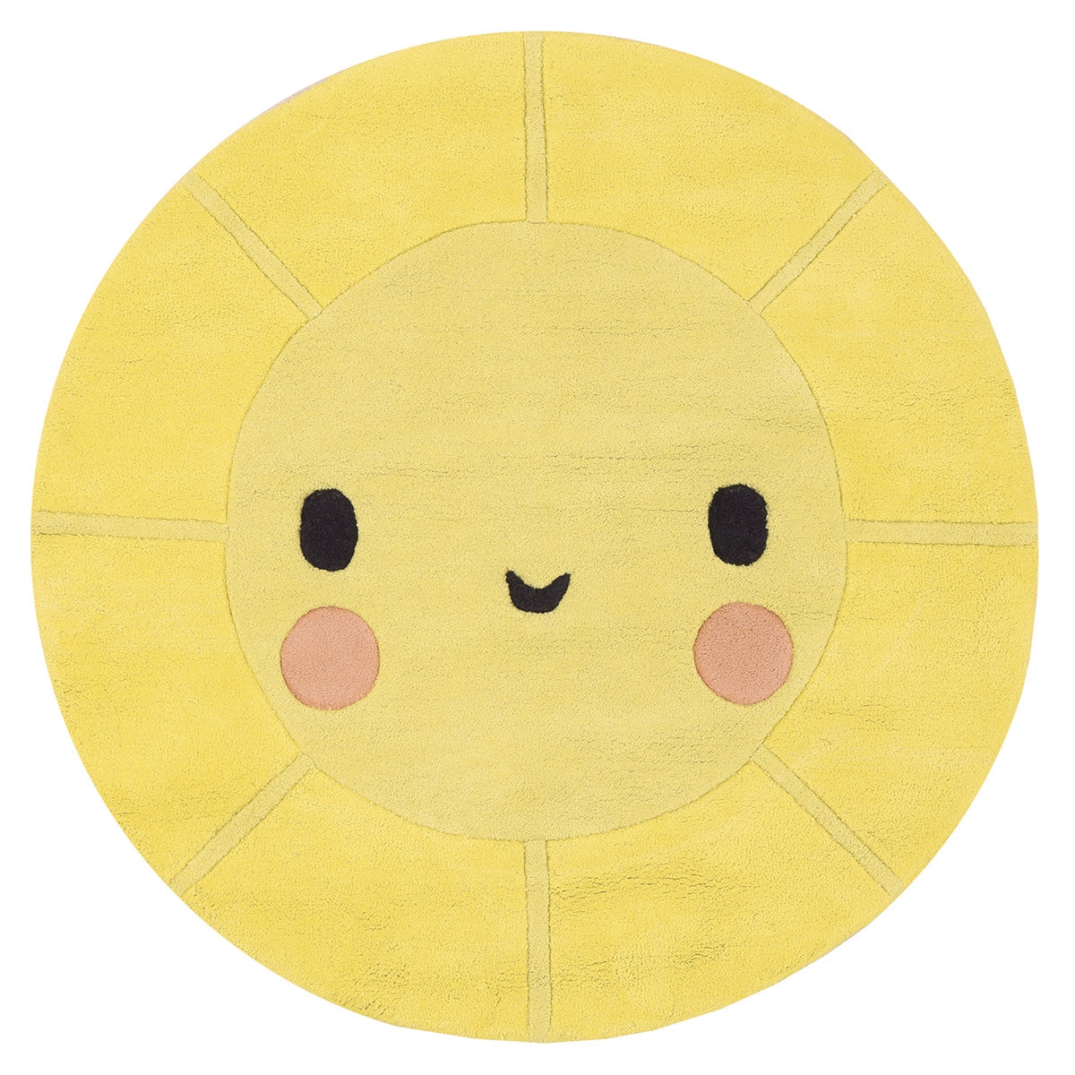 Lilipinso Cotton Rug (D. 100 Cm) - Emoji Sun