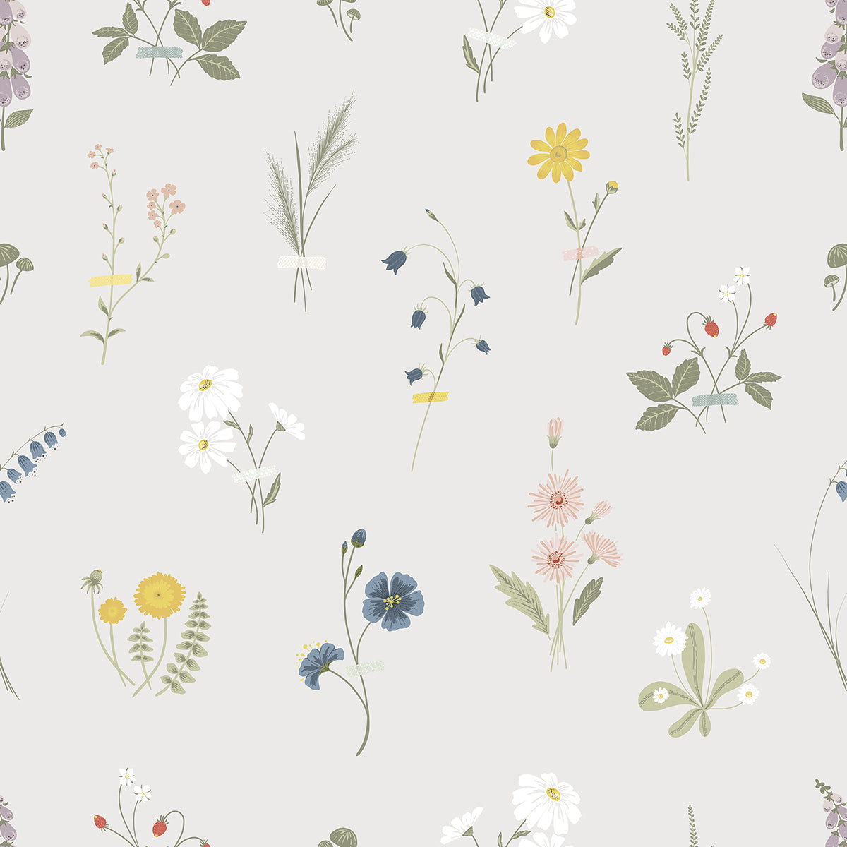 Lilipinso Wallpaper (50 Cm X 10 M) - Wildflowers
