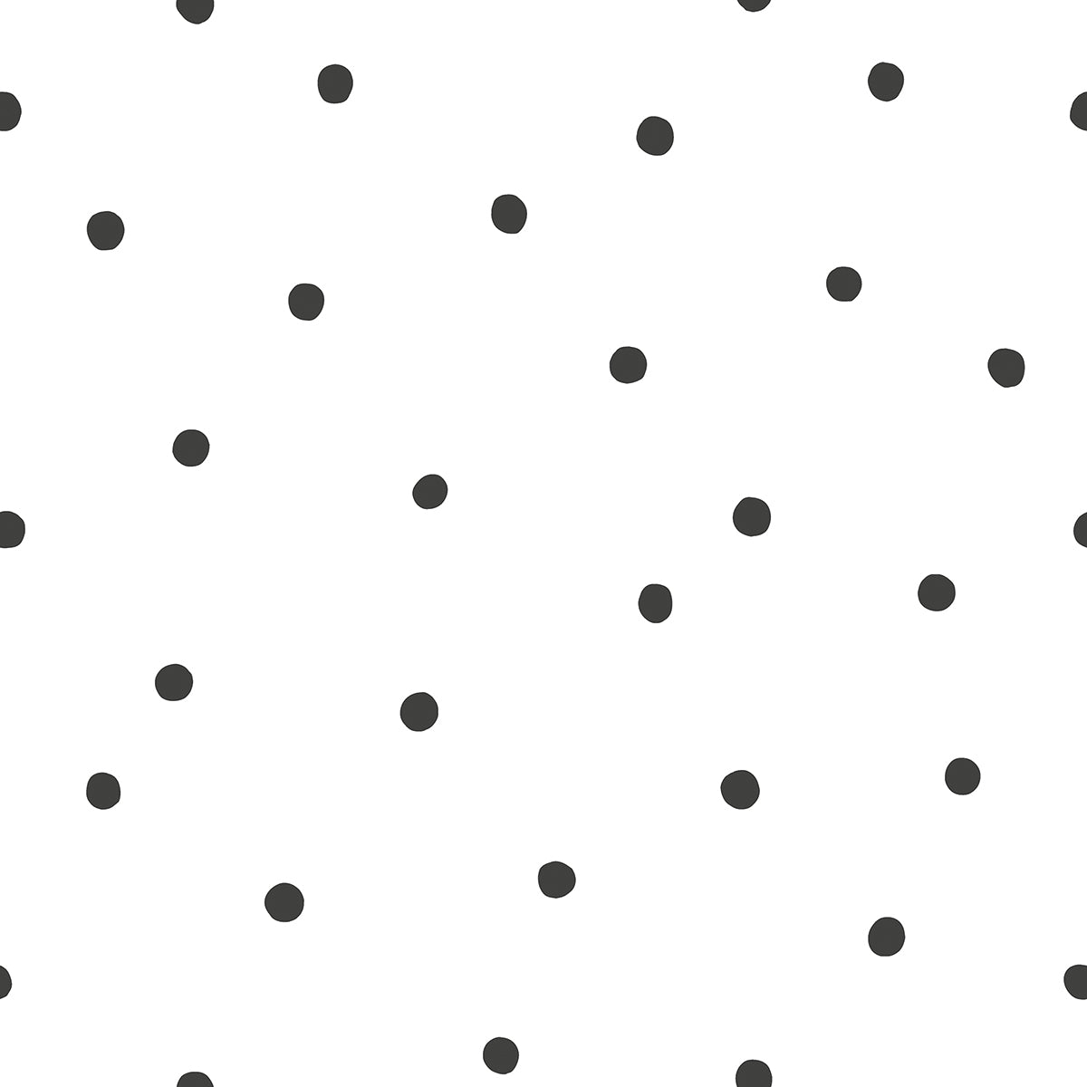 Lilipinso Wallpaper (50 Cm X 10 M) - Playful Dots (White Background)