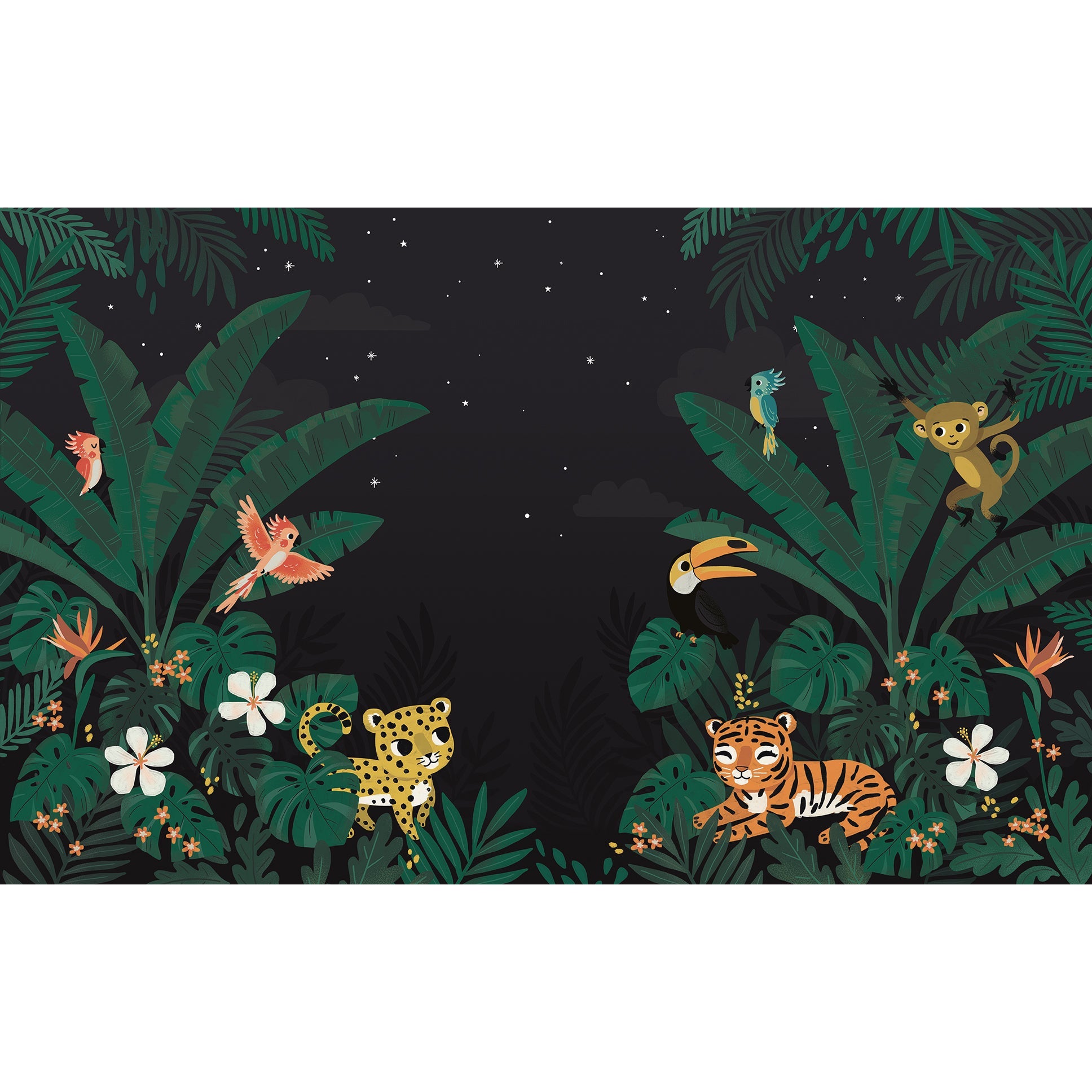 Lilipinso Wallpaper Mural - Jungle Night