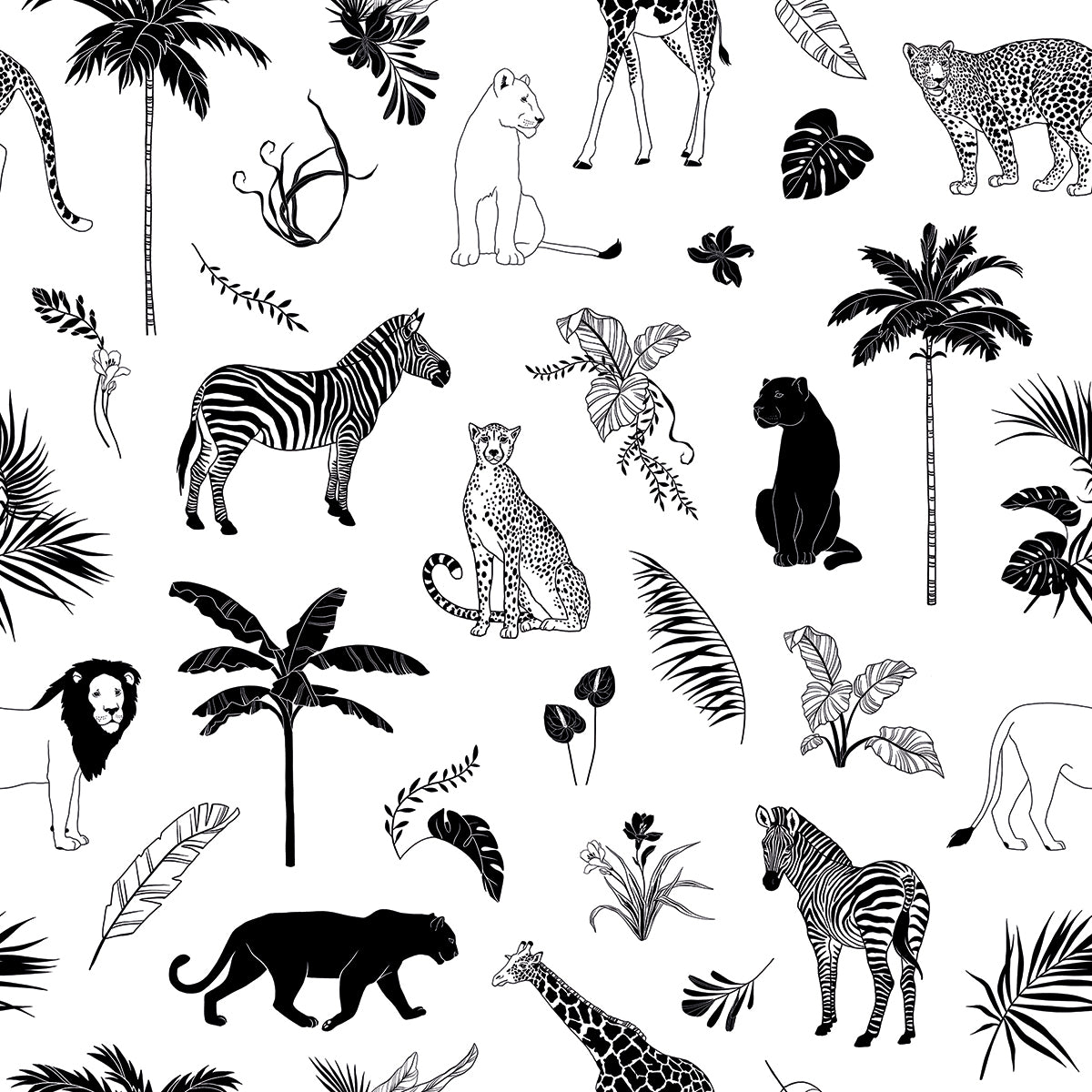 Lilipinso Wallpaper (50 Cm X 10 M) - Animals Mix