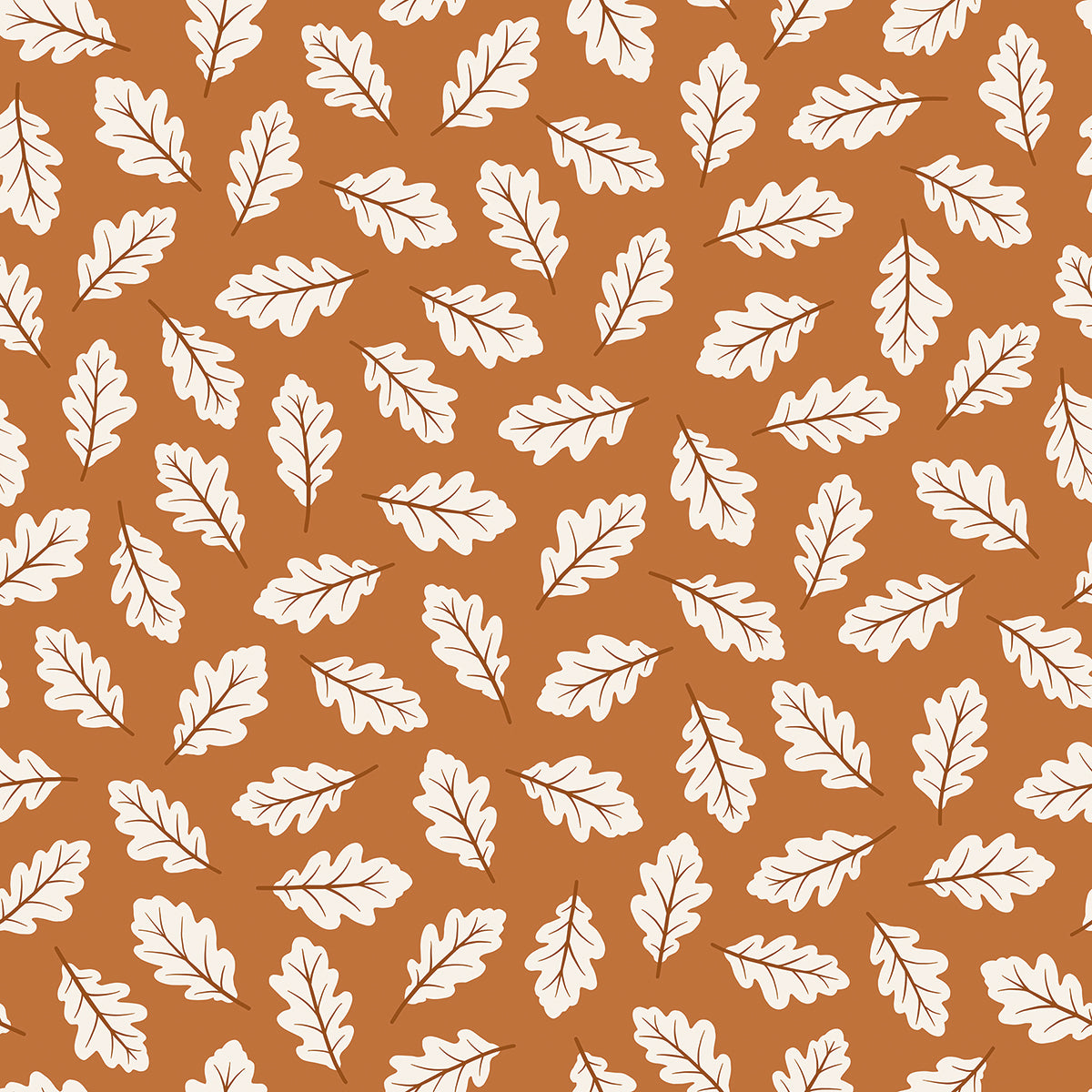 Lilipinso Wallpaper (50 Cm X 10 M) - Oak Leaves (Camel)