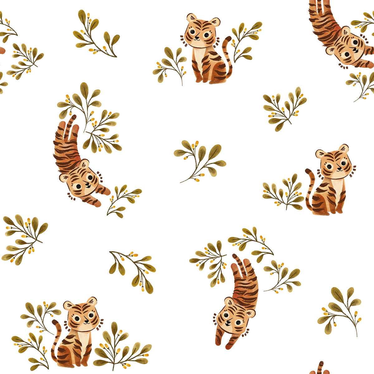 Lilipinso Wallpaper (50 Cm X 10 M) - Cute Tiger