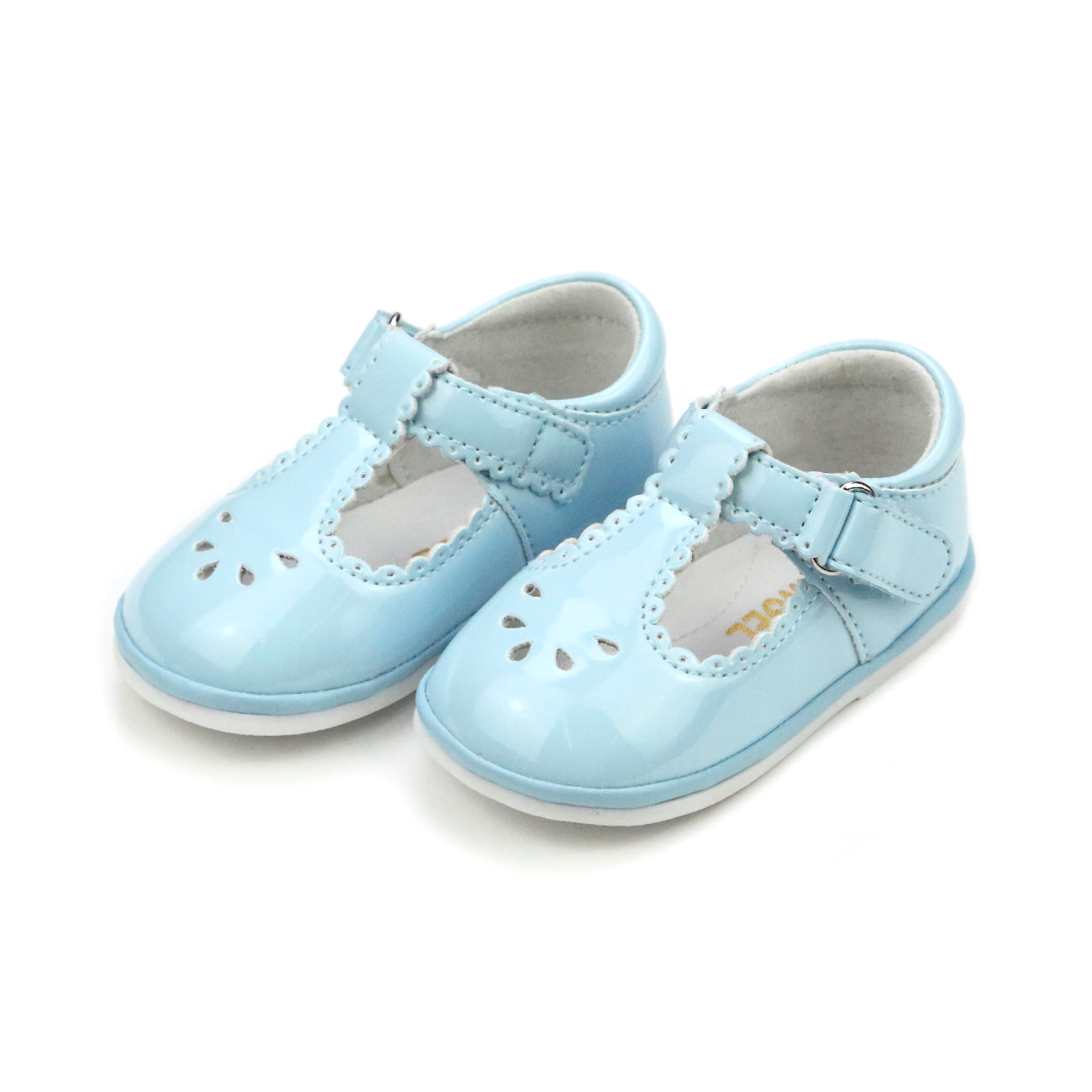 Dottie Patent Sky Blue Scalloped T-Strap Mary Jane - Babies & Toddlers