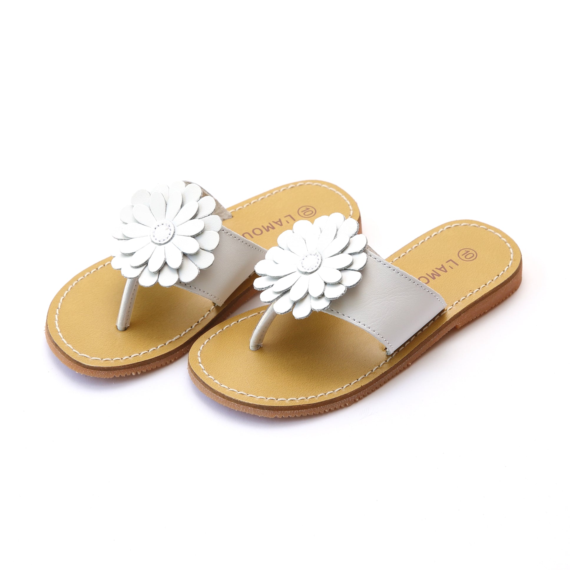 Sandals Leather Flower Thong | Savannah