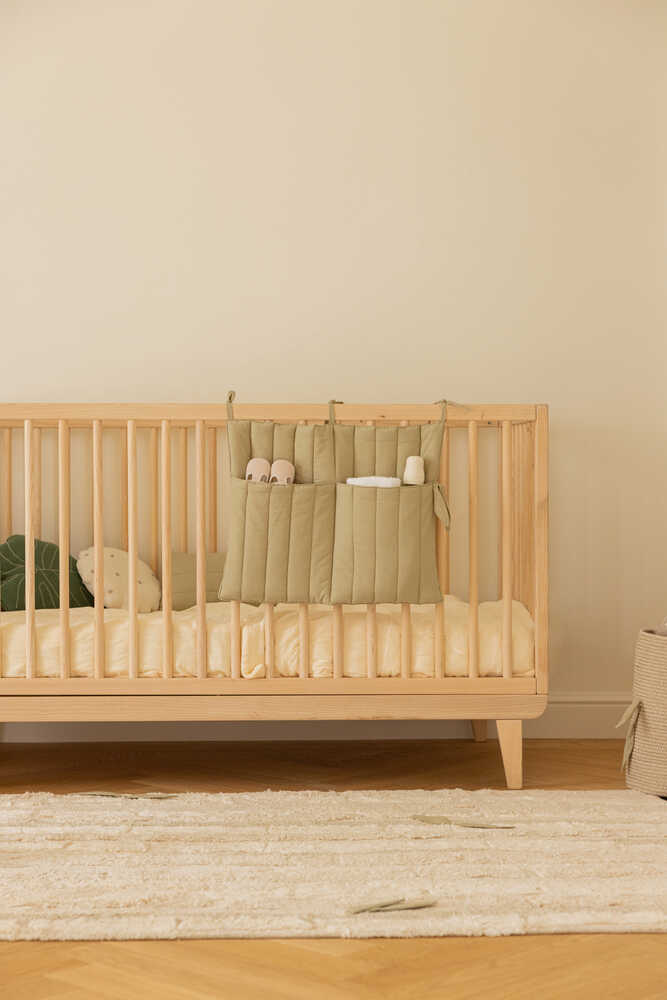 Crib Pocket Hanger Olive  - Bamboo