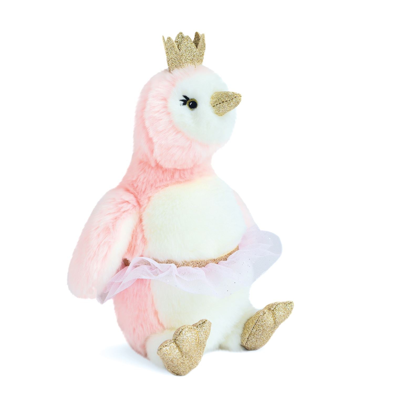 Doudou et Compagnie Histoire D'ours Pink Glitter Penguin Plushies