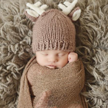 The Blueberry Hill Hartley Deer Newborn Knit Set