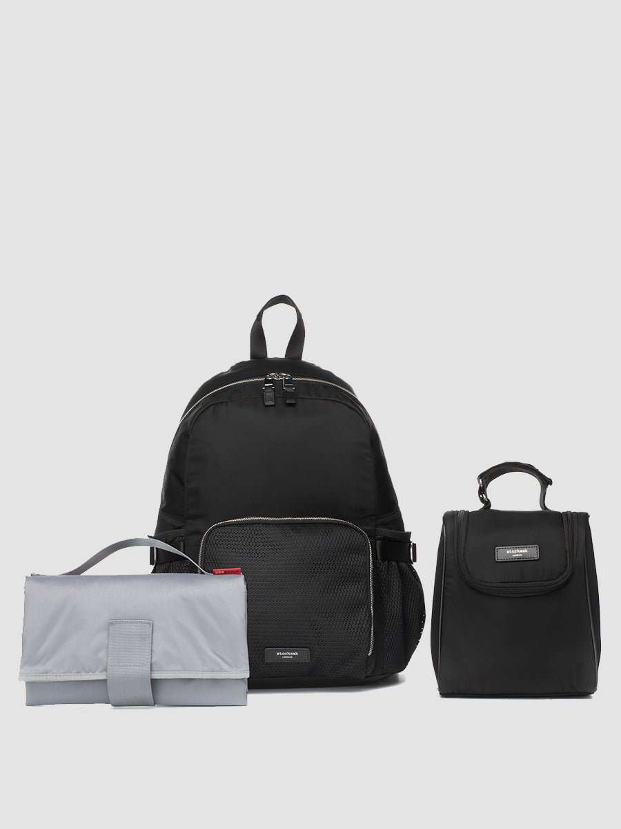 Storksak Unisex Eco Hero Black Backpack Backpacks