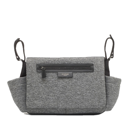 Luxe Grey Stroller Organizer Bag