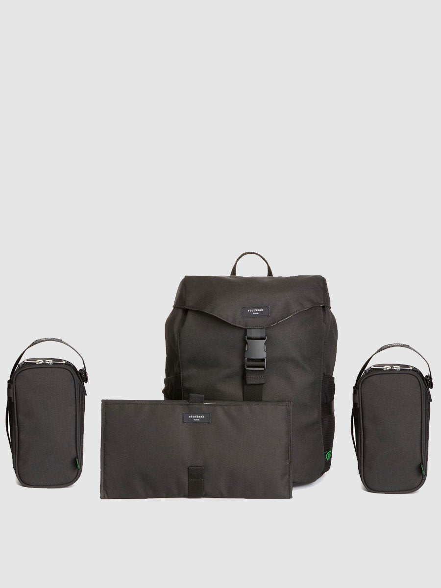 Storksak Unisex Eco Backpack Black Backpacks