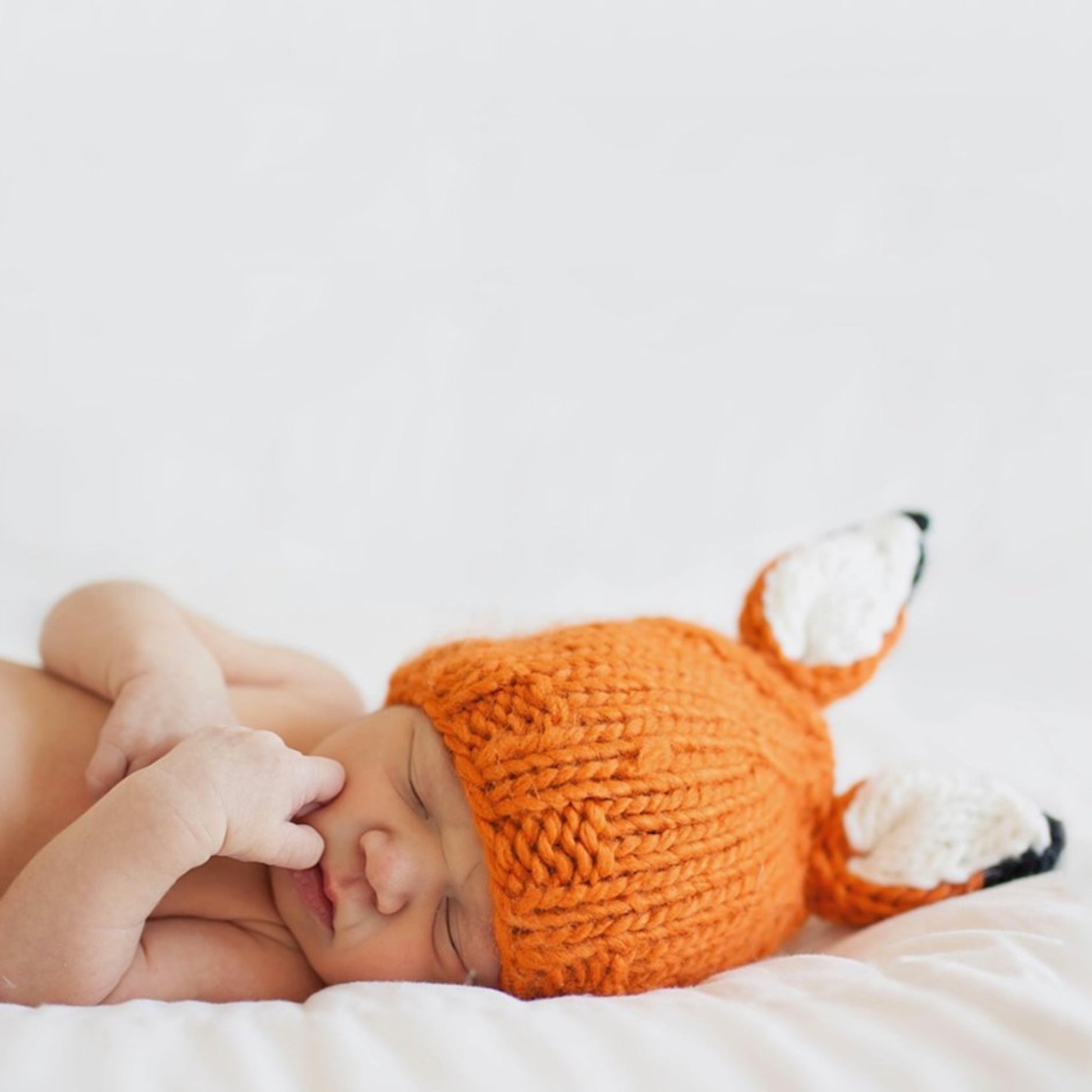 The Blueberry Hill Rusty Fox Knit Hat, Orange