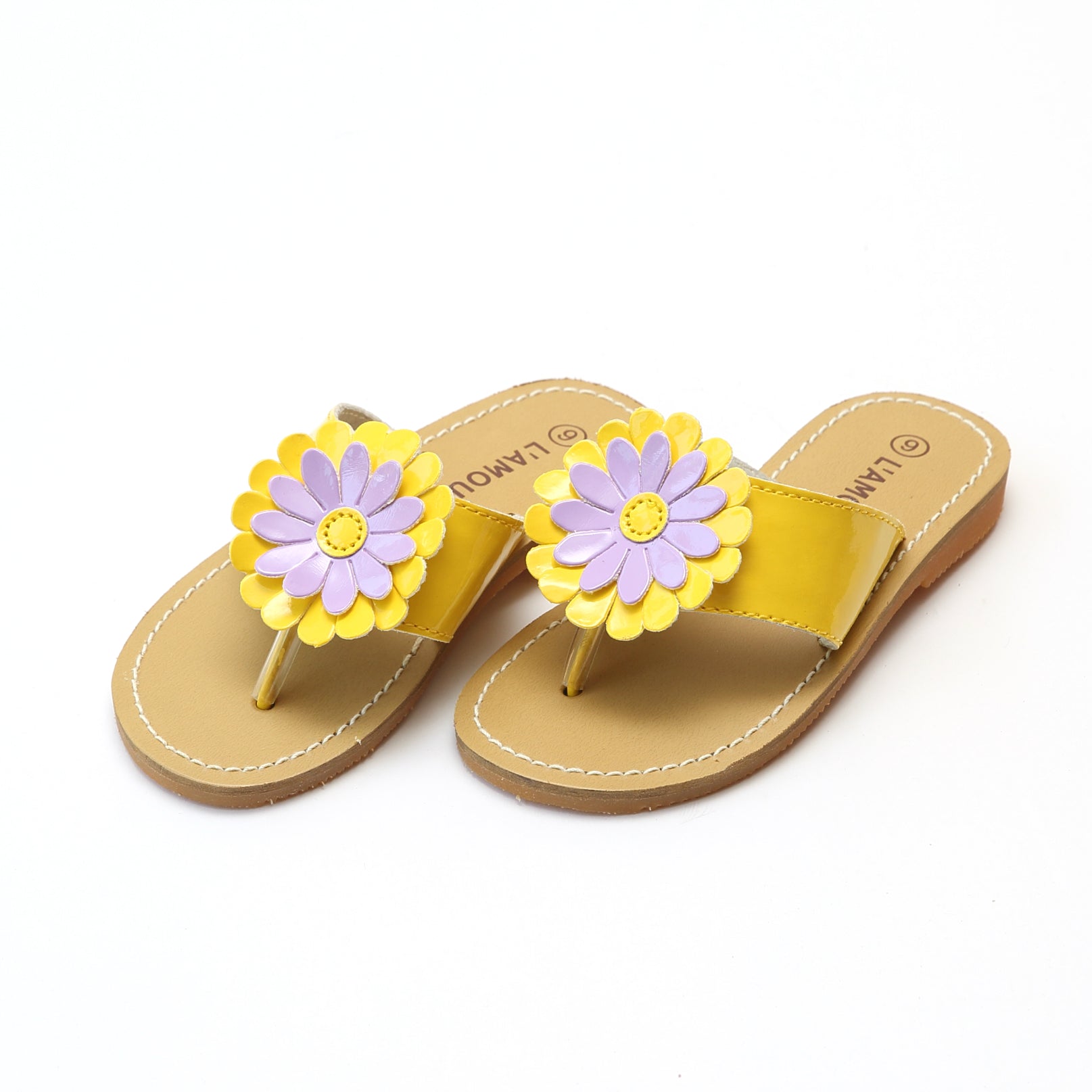 Sandals Patent Flower Thong | Savannah