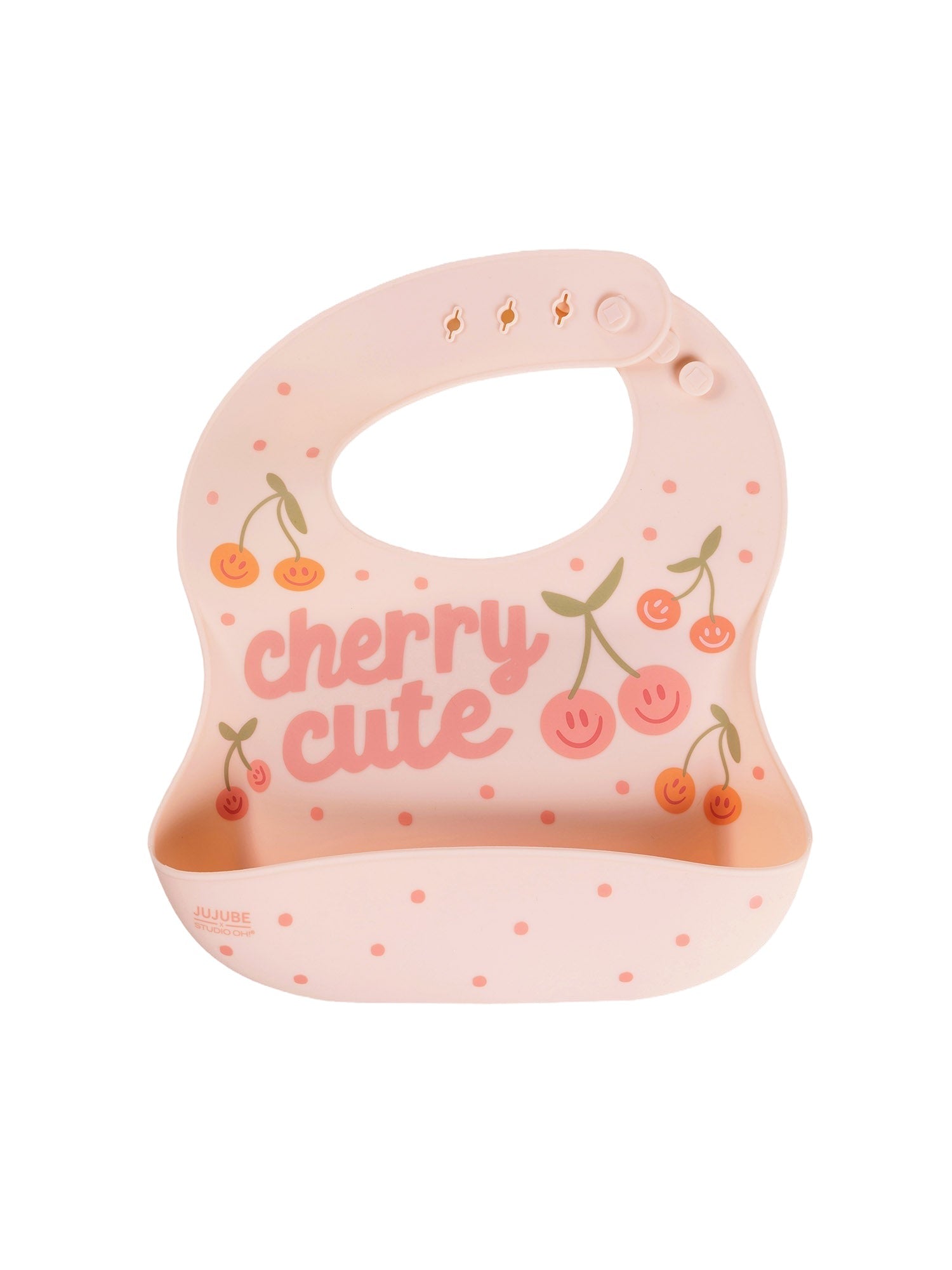 Silicone Bib - Cherry Cute By Doodle By Meg