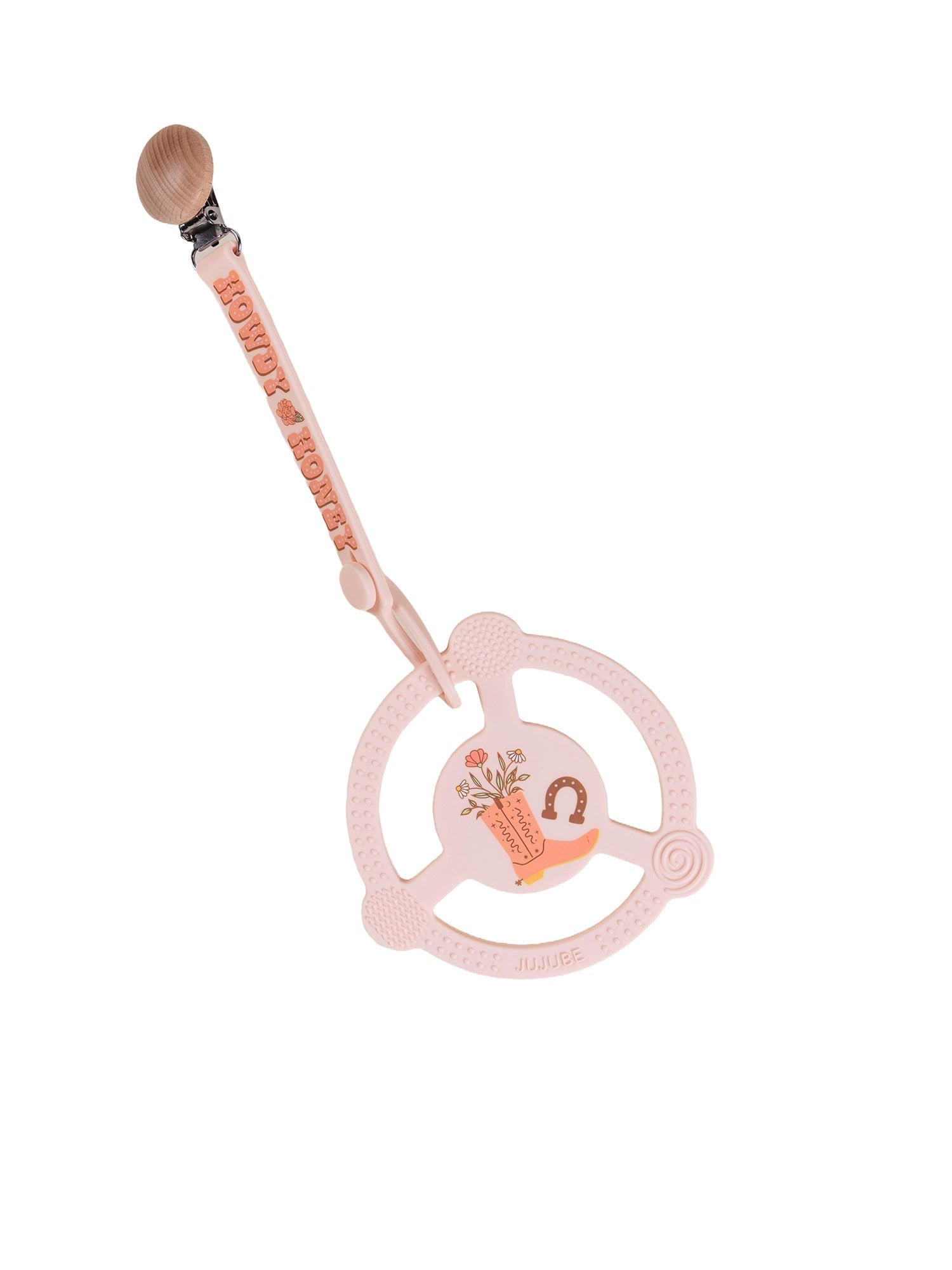 Silicone Teether Ring - Bloomin' Boot