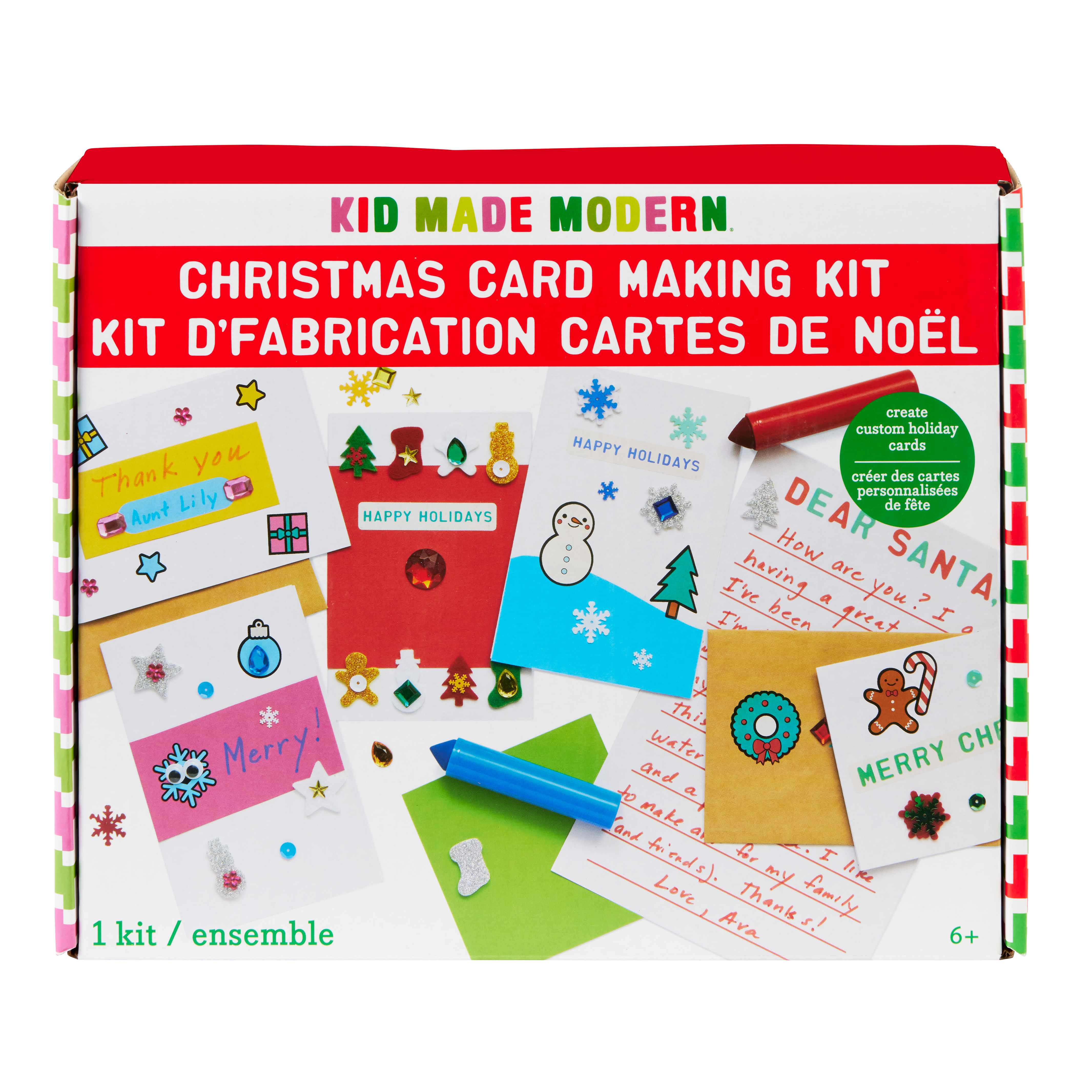 Kid Made Modern Christmas Card Making Kit Crafts