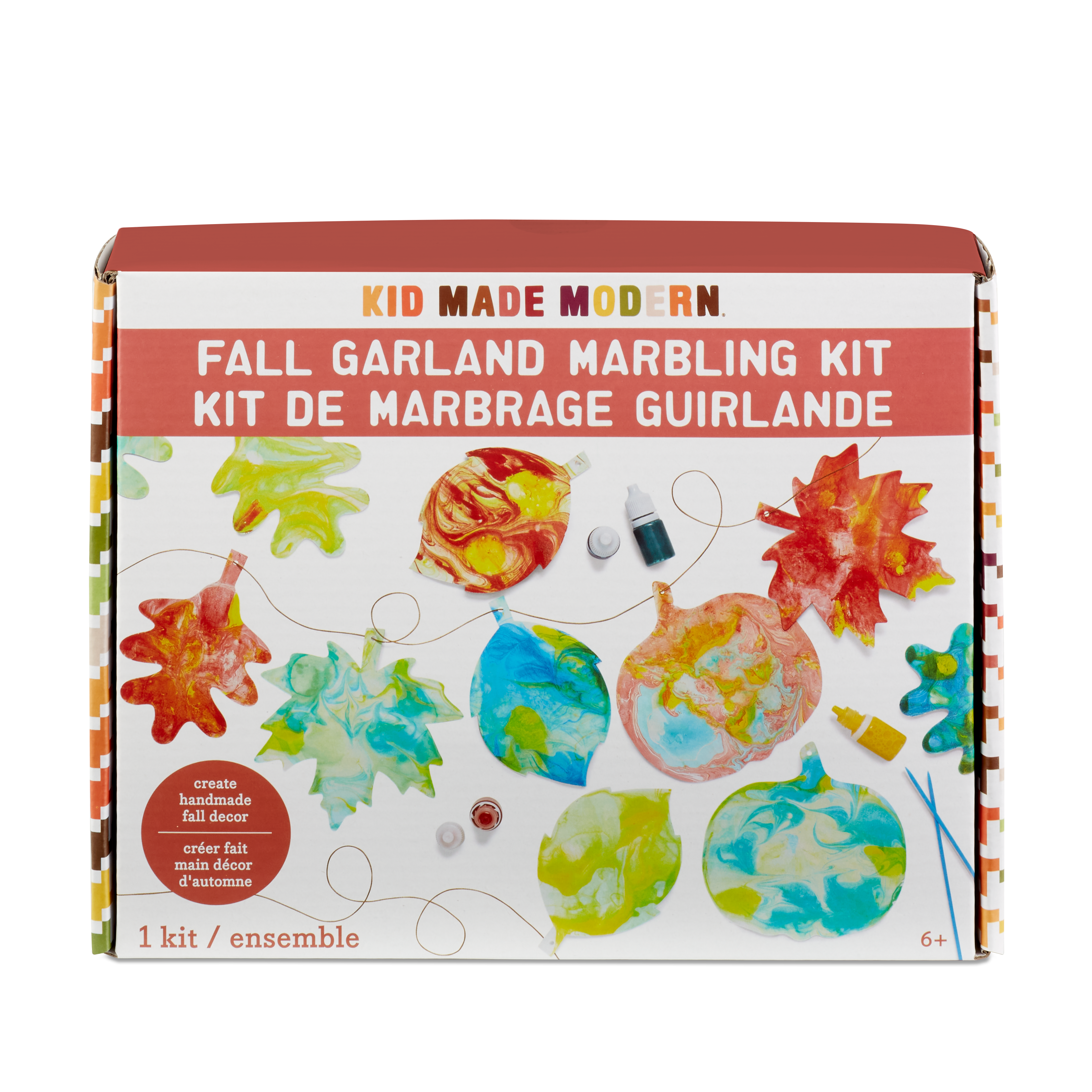 Kid Made Modern Fall Garland Marbling Kit Crafts