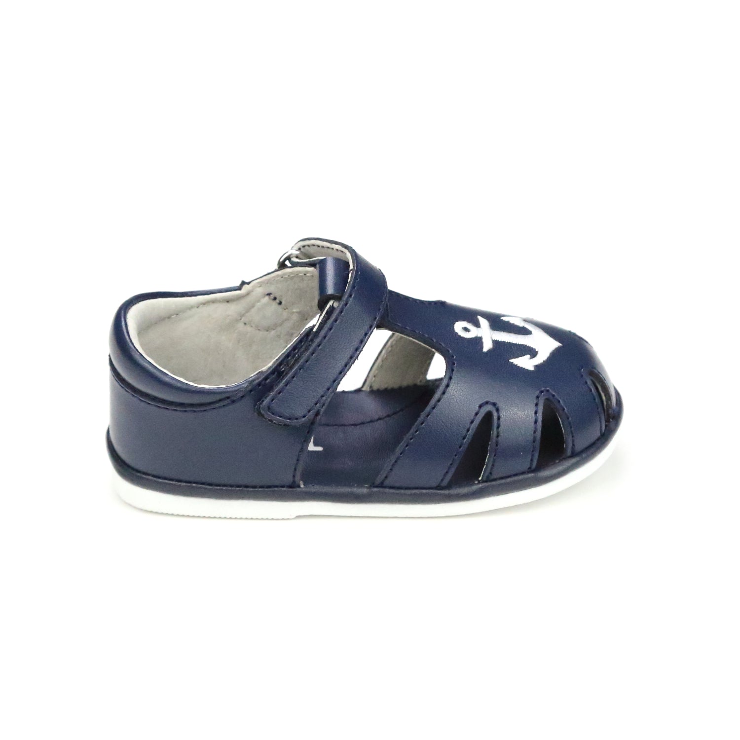 Sawyer Nautical Caged Leather Sandal - Babies & Toddlers