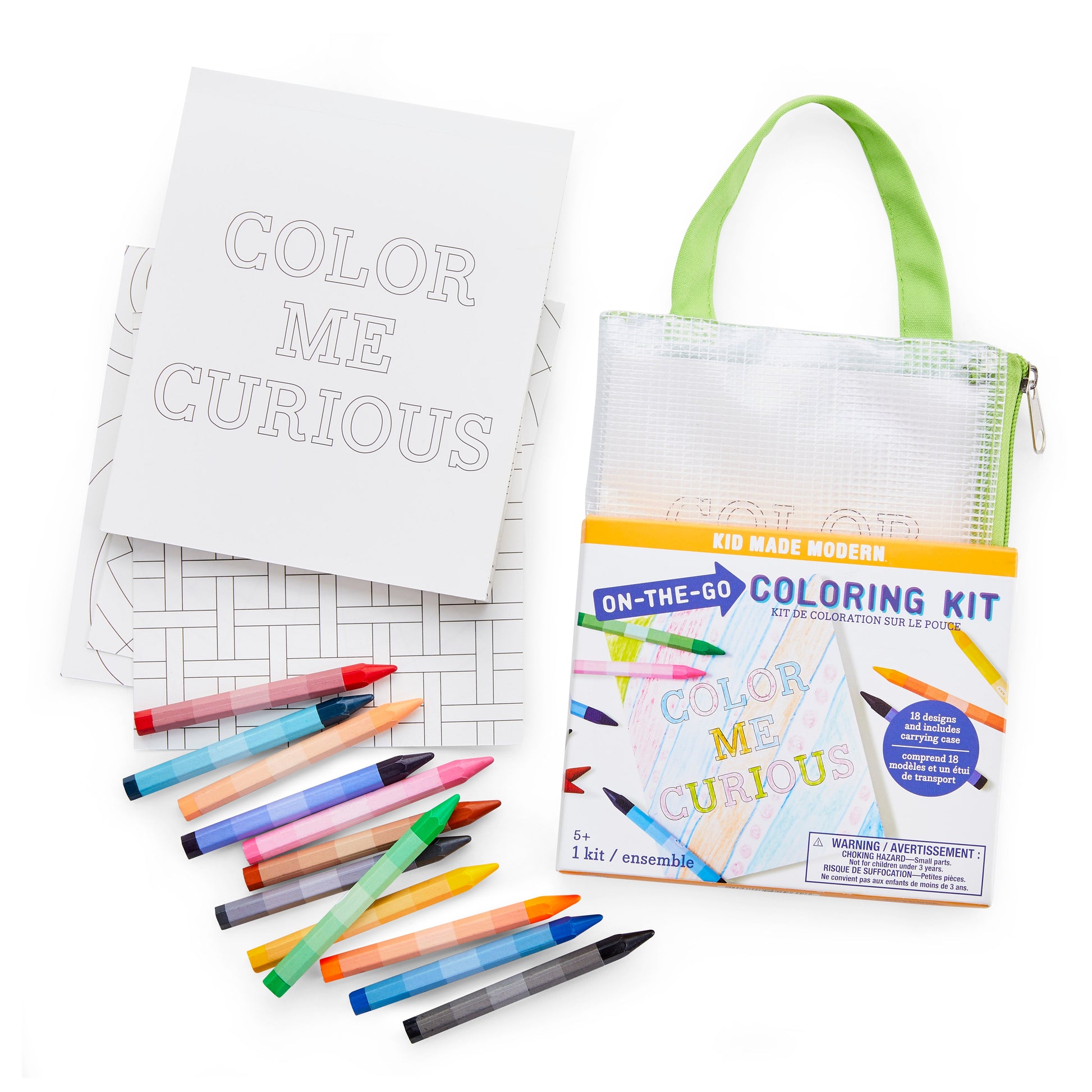 Kid Made Modern On-The-Go Coloring Kit Craft