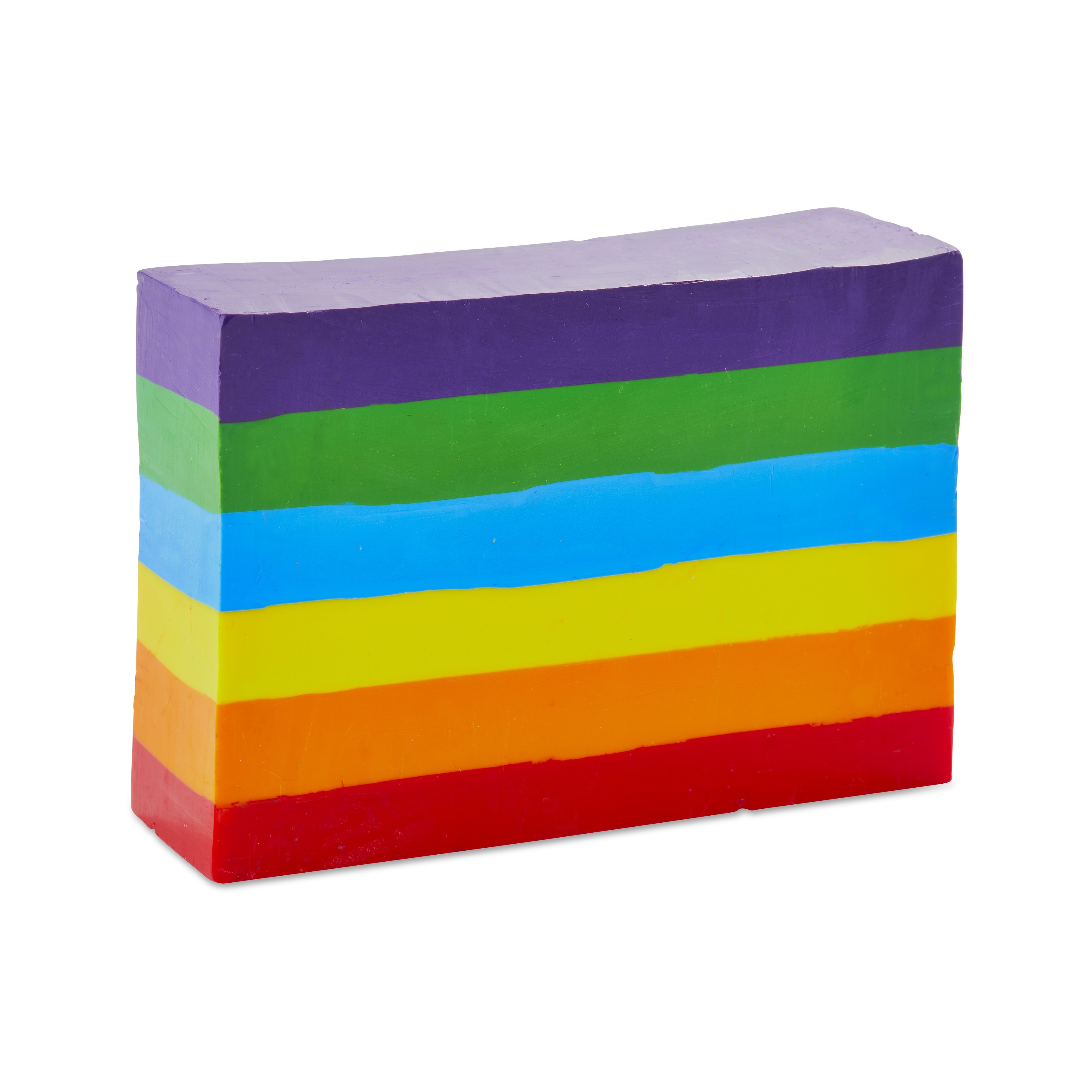 Kid Made Modern Rainbow Block Crayon Craft