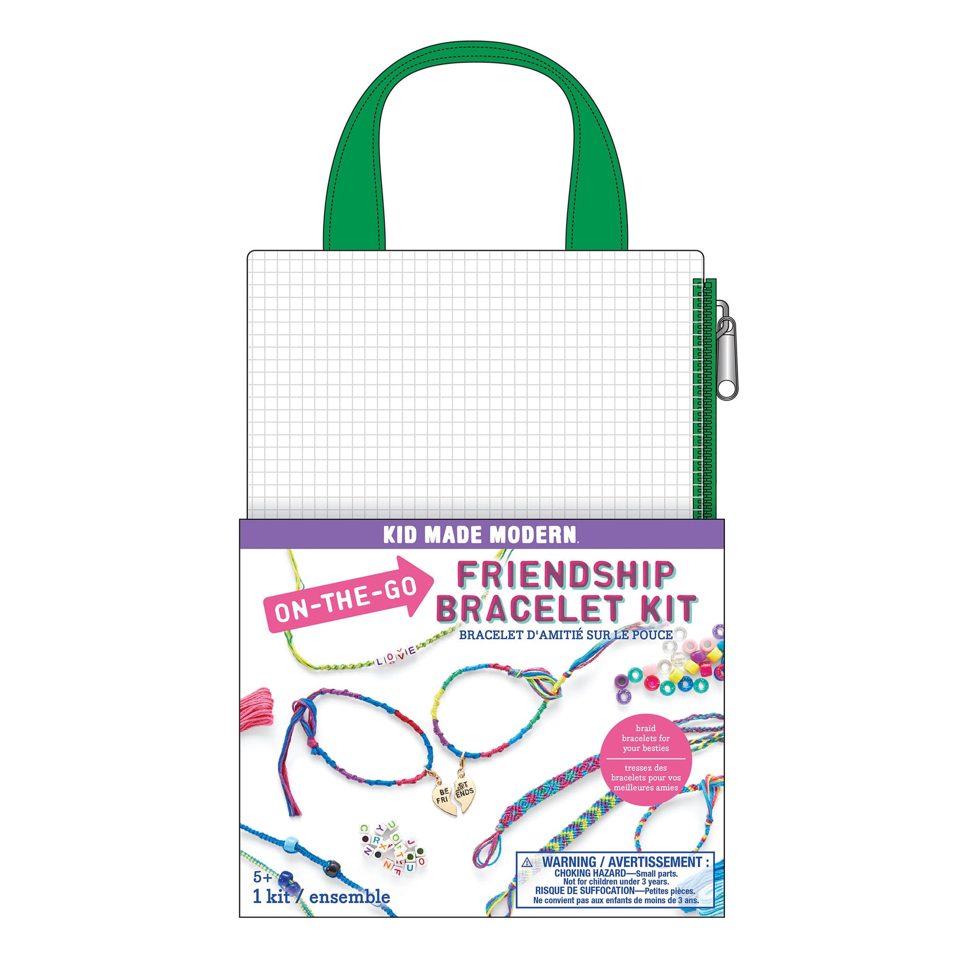Kid Made Modern On-The-Go Friendship Bracelet Kit Craft