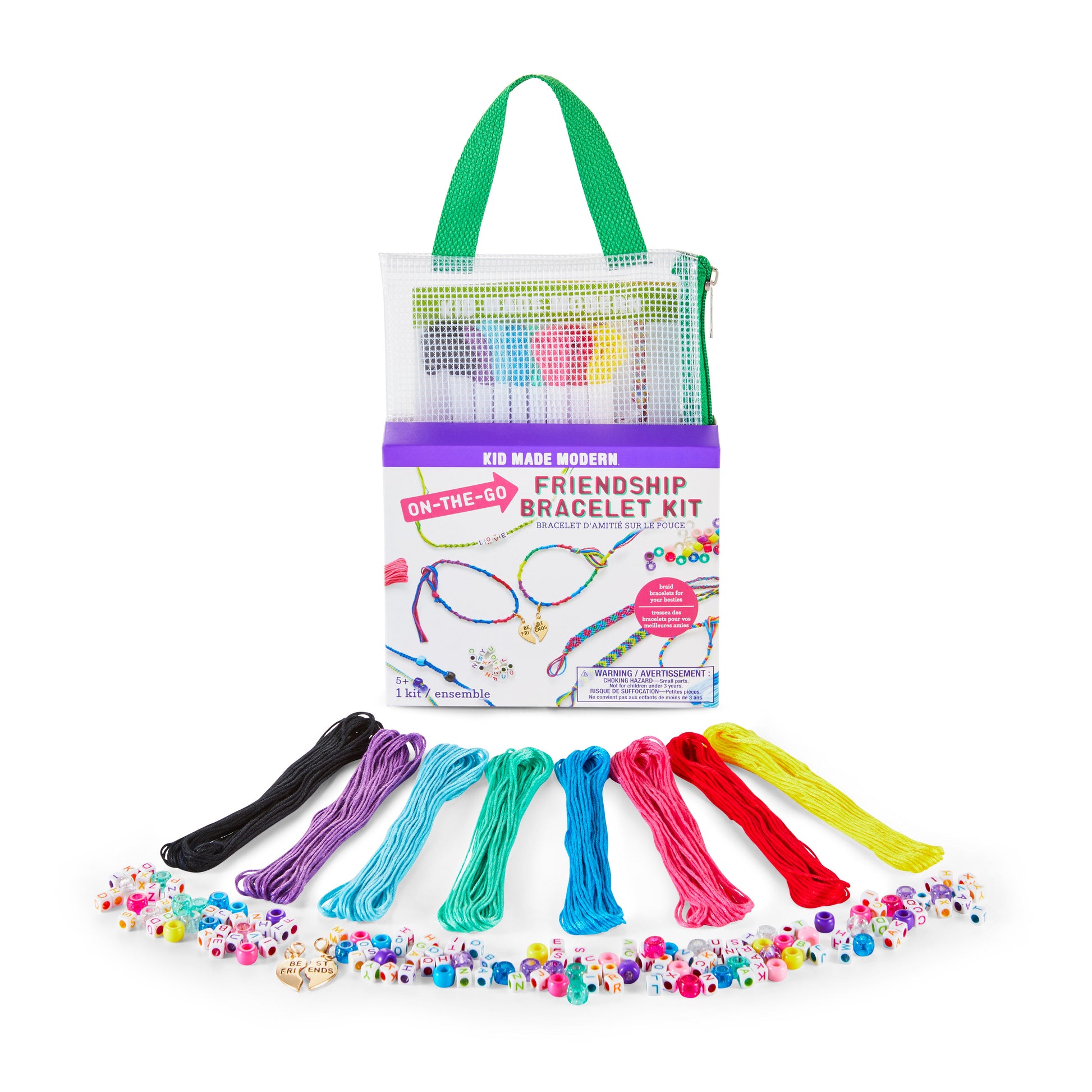 Kid Made Modern On-The-Go Friendship Bracelet Kit Craft