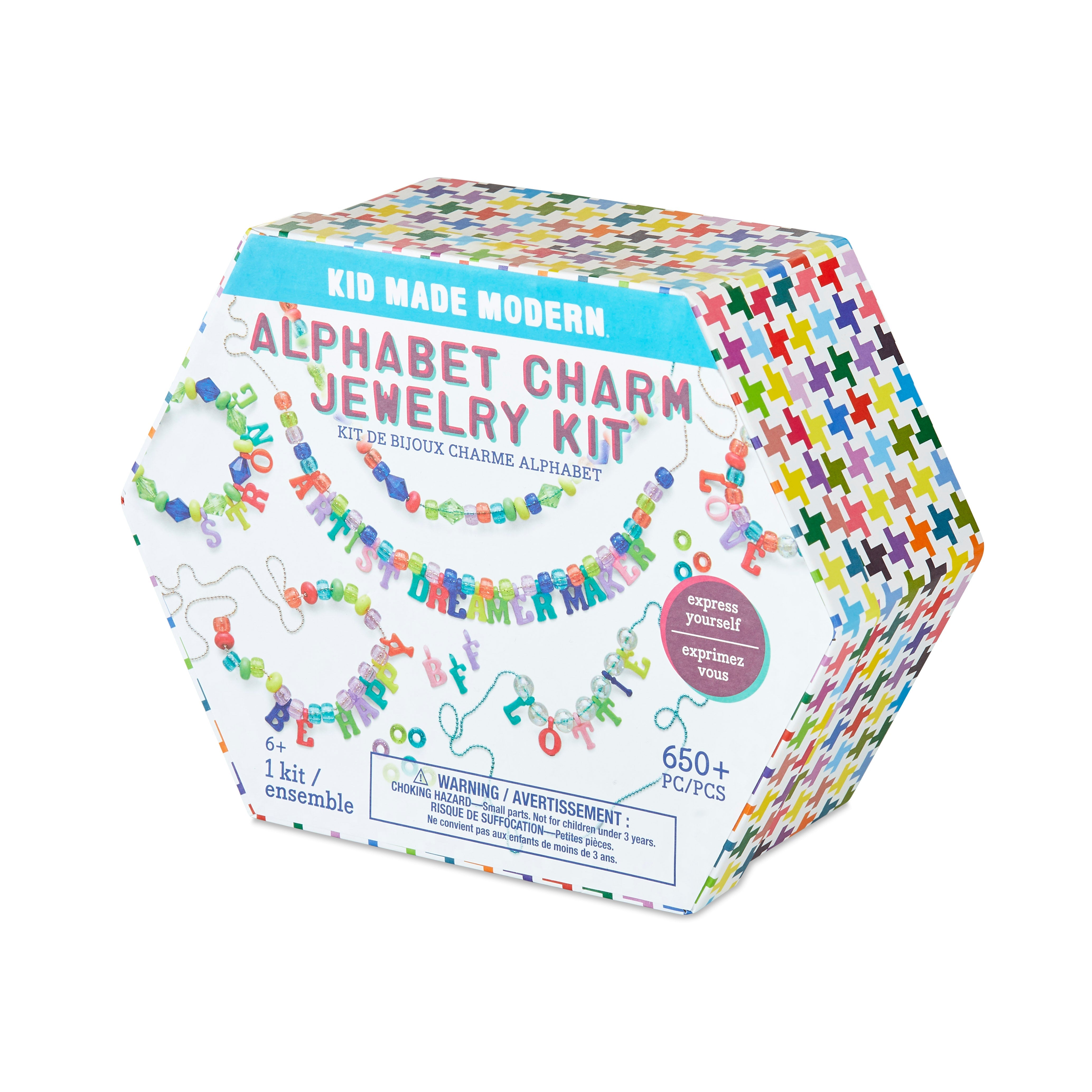 Kid Made Modern Alphabet Charm Jewelry Kit Crafts