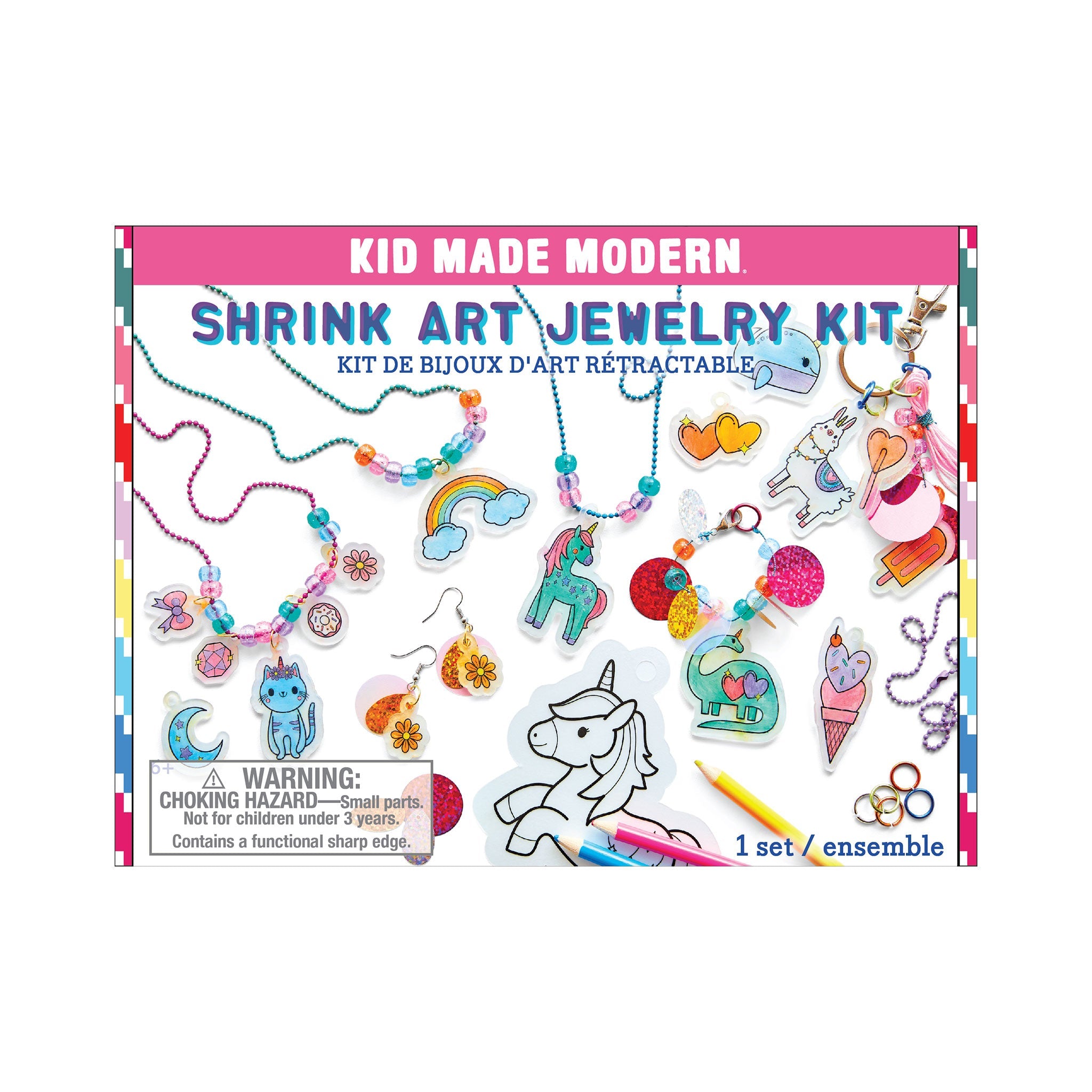 Kid Made Modern Shrink Art Jewelry Kit Art Kits