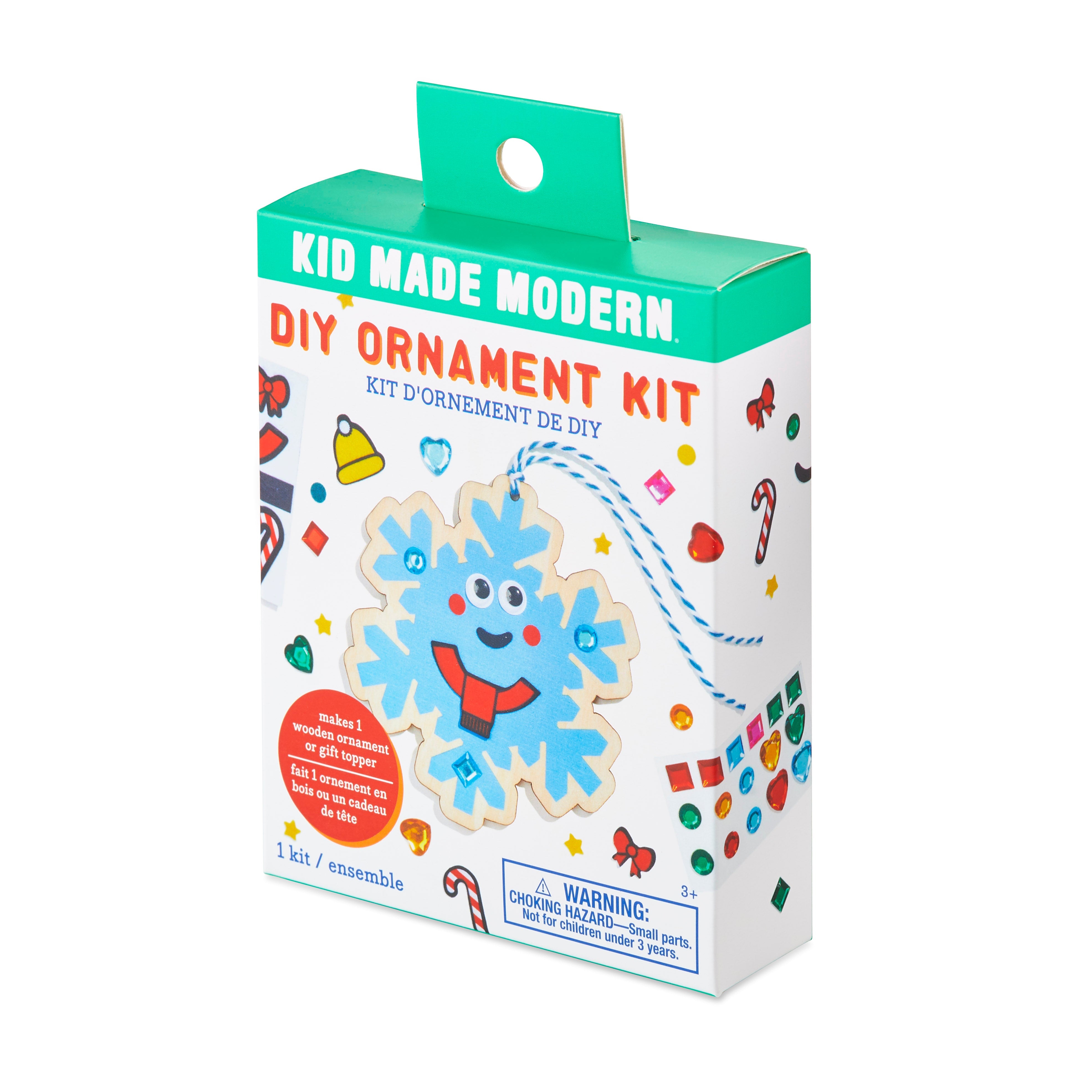 Kid Made Modern DIY Ornament Kits - Snowflake Craft