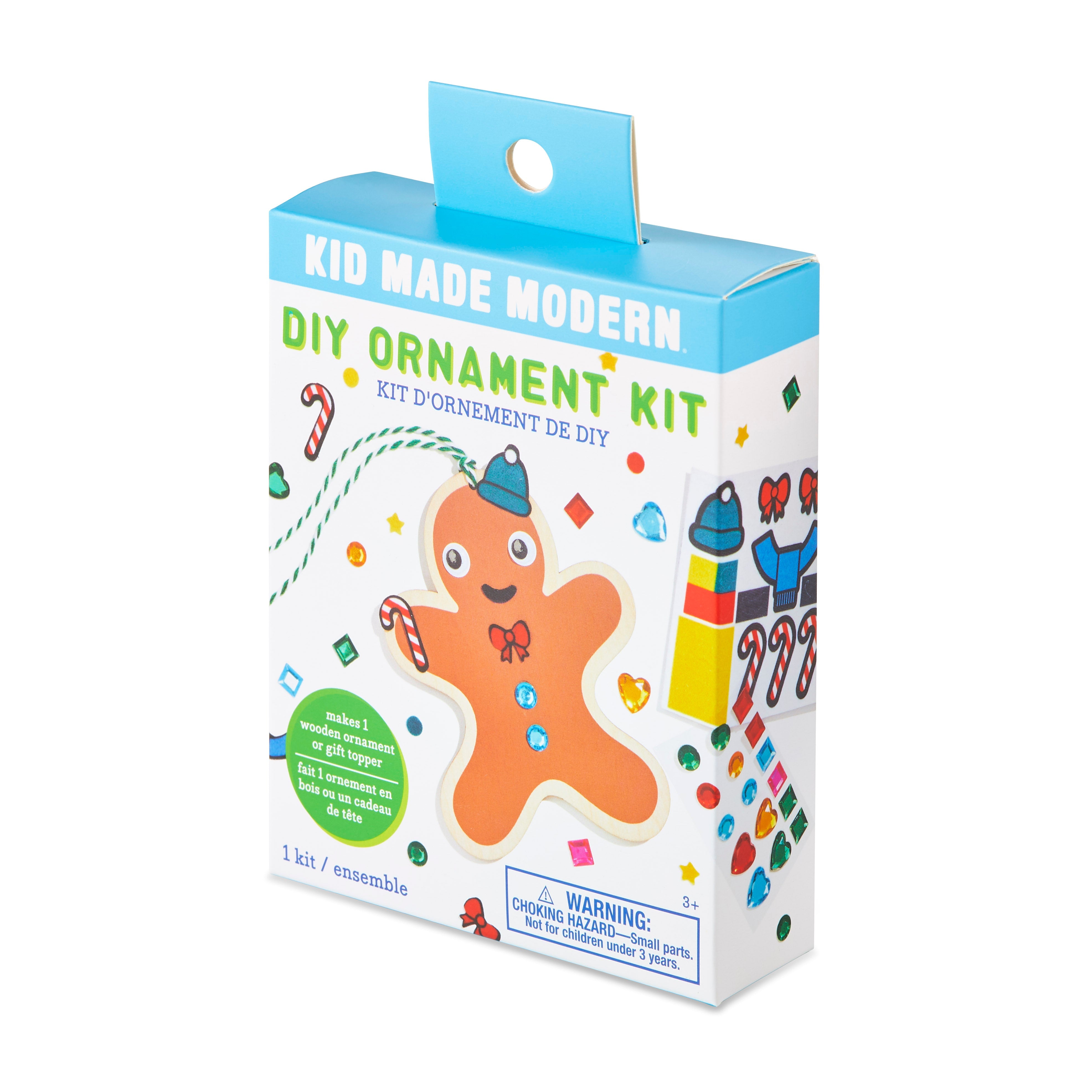 Kid Made Modern DIY Ornament Kits - Gingerbread Man Craft