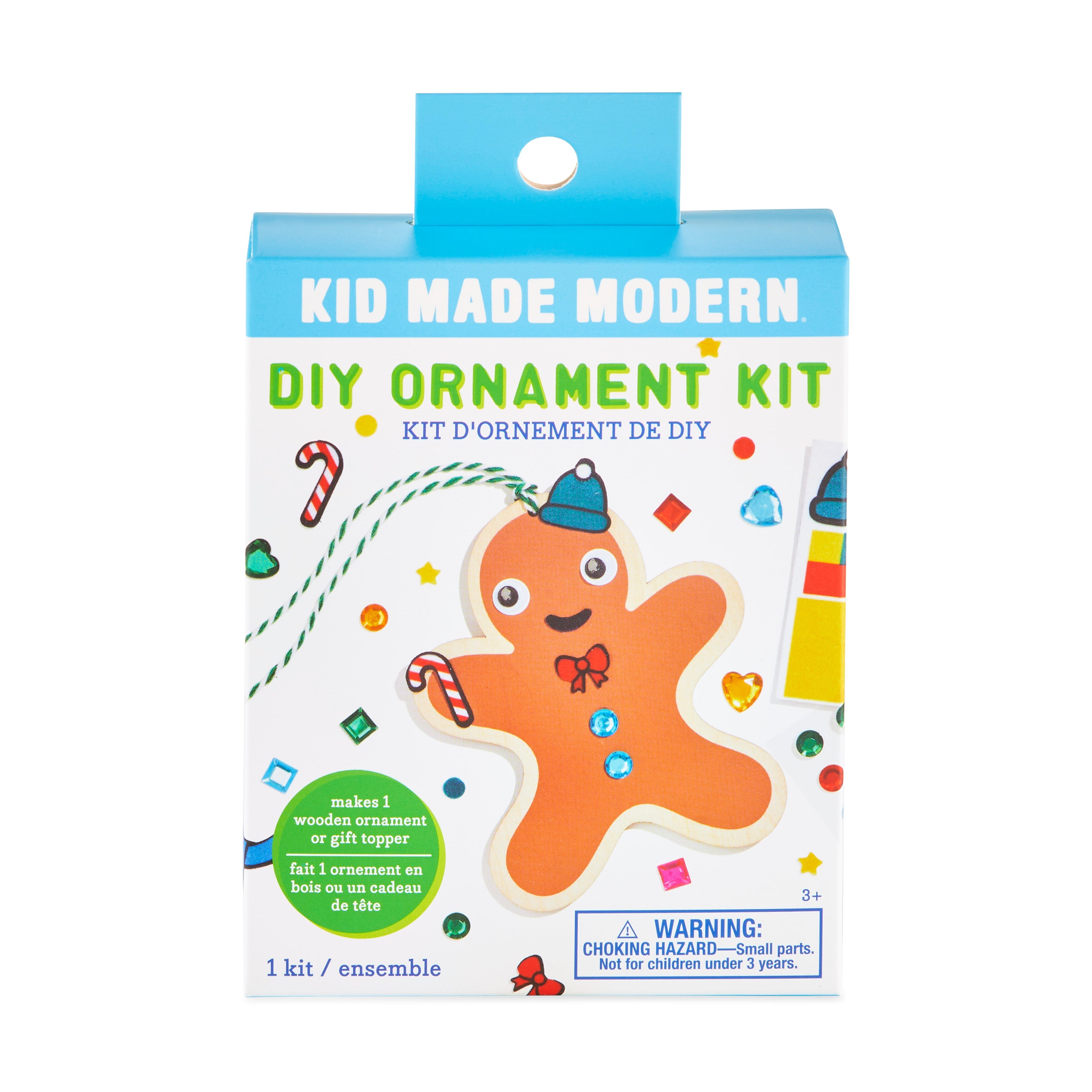 Kid Made Modern DIY Ornament Kits - Gingerbread Man Craft