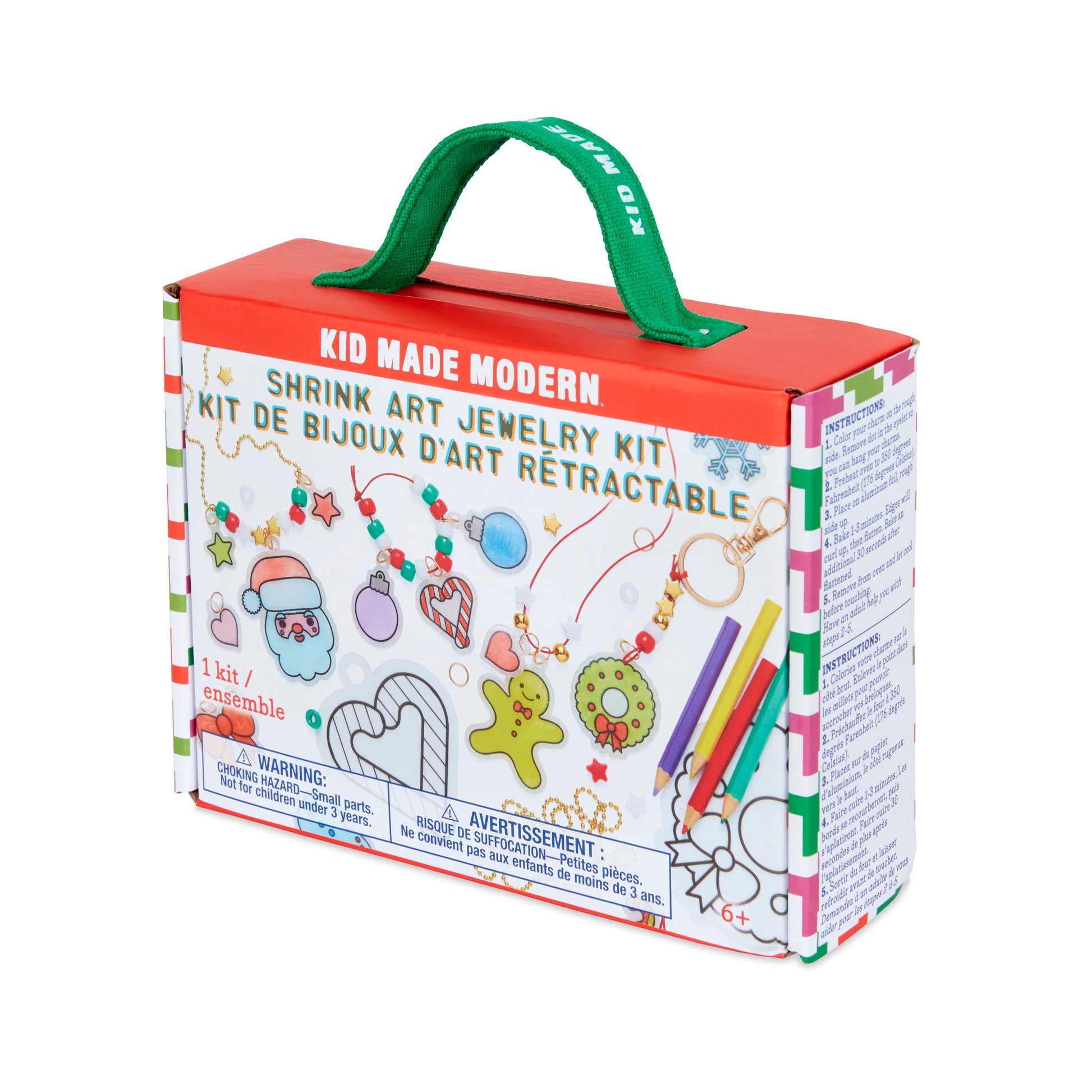 Kid Made Modern Christmas Shrink Art Jewelry Kit Art Kits