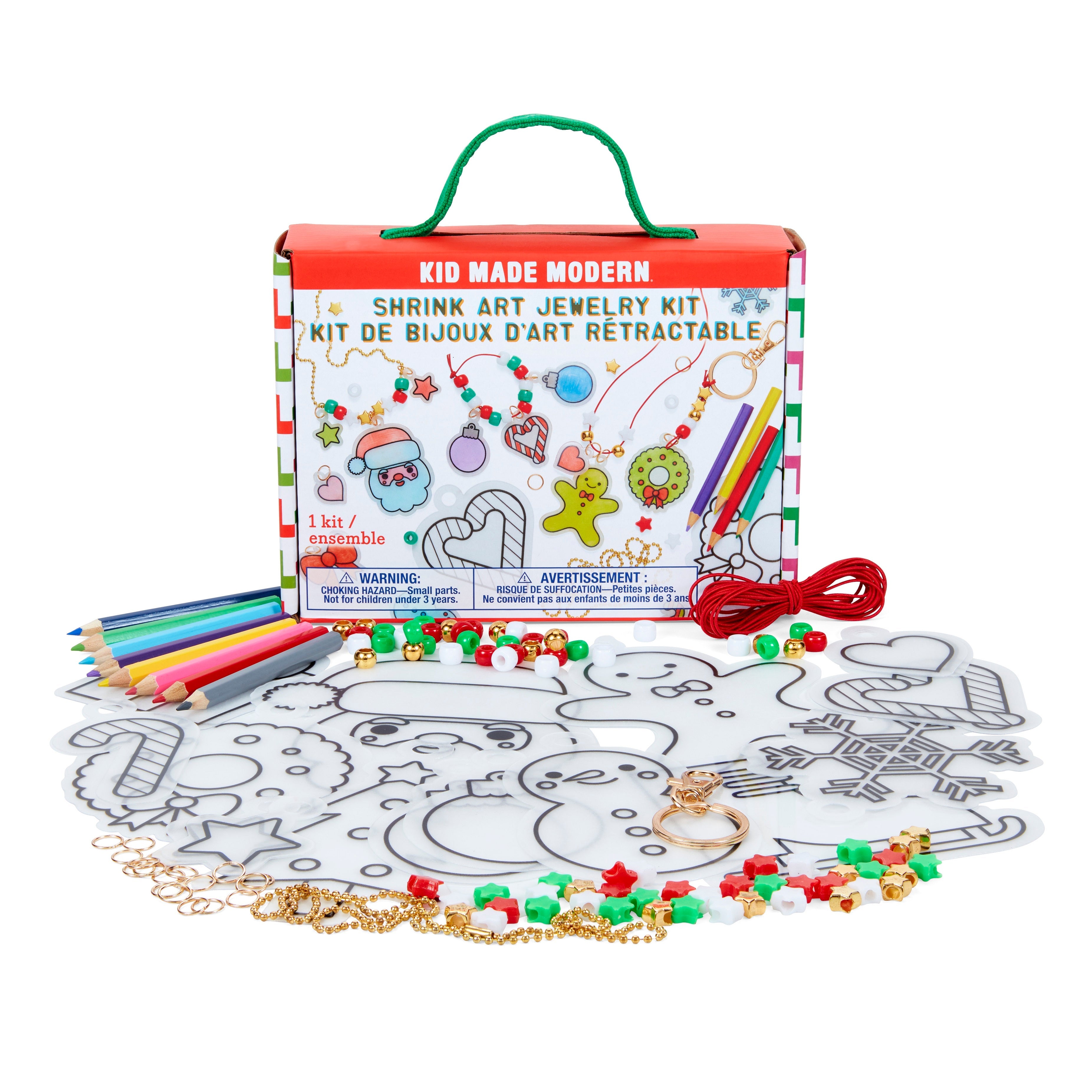 Kid Made Modern Christmas Shrink Art Jewelry Kit Art Kits