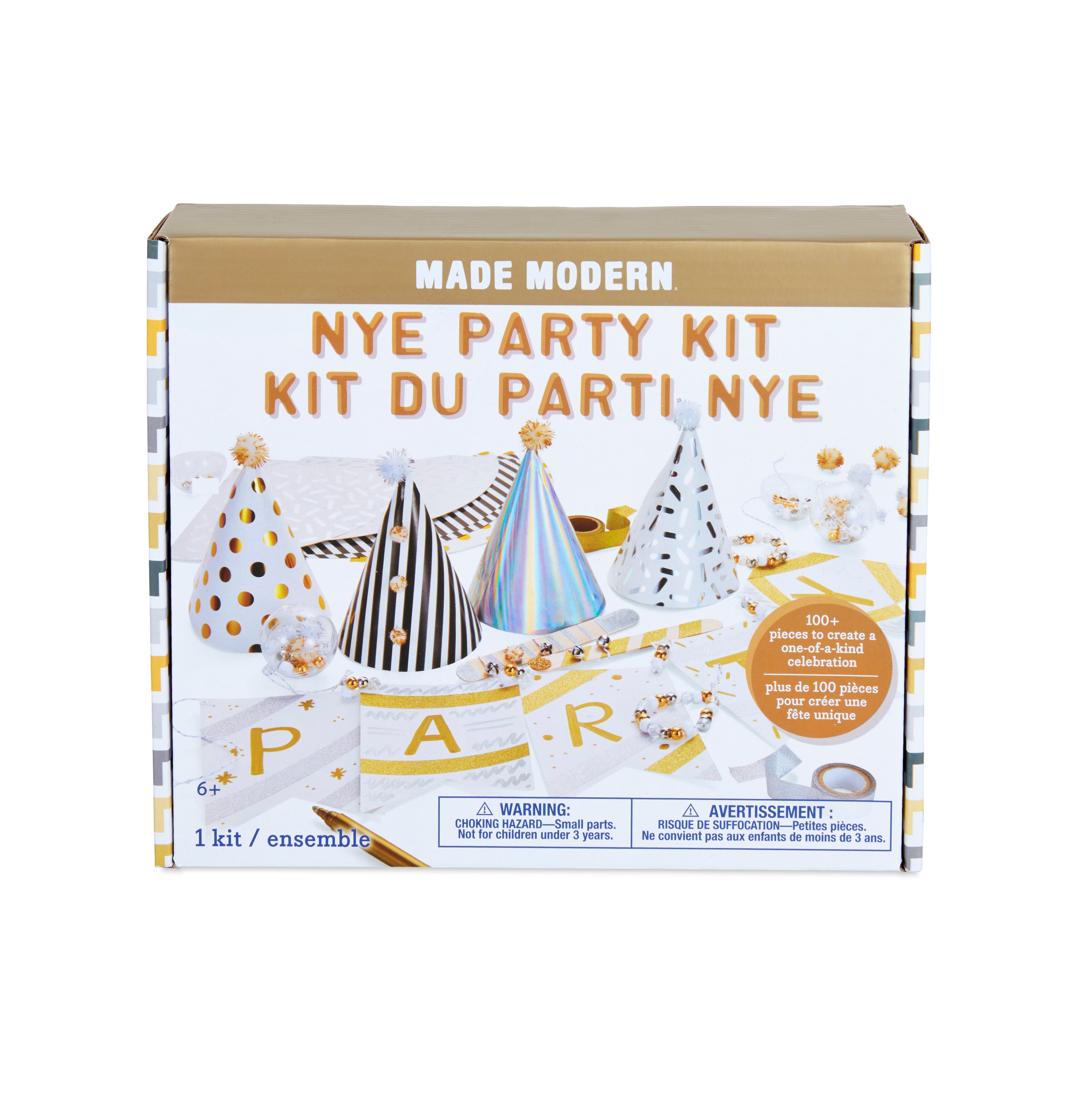  Kid Made Modern - New Years Eve Party Kit - NYE Craft
