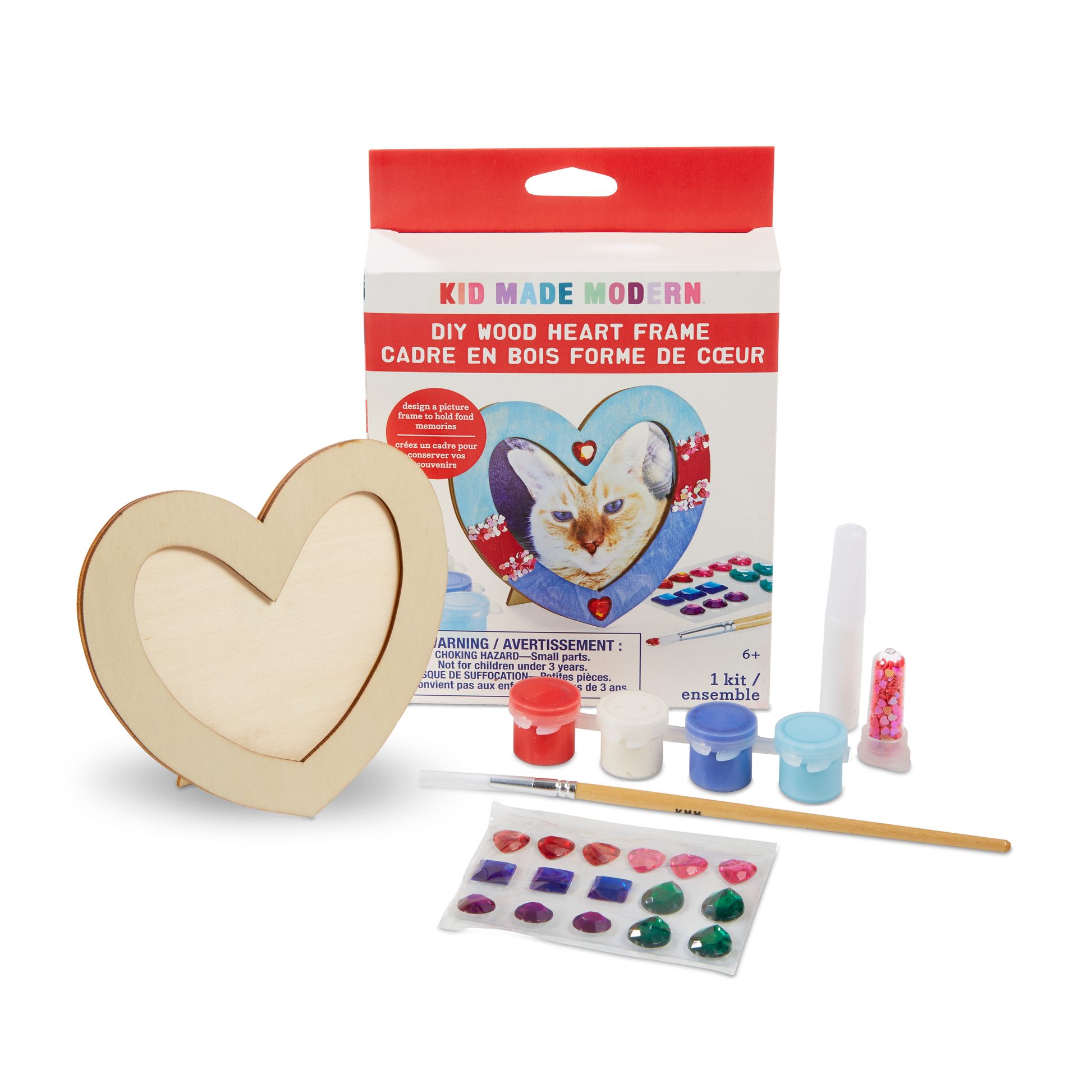 Kid Made Modern DIY Wood Heart Frame Craft