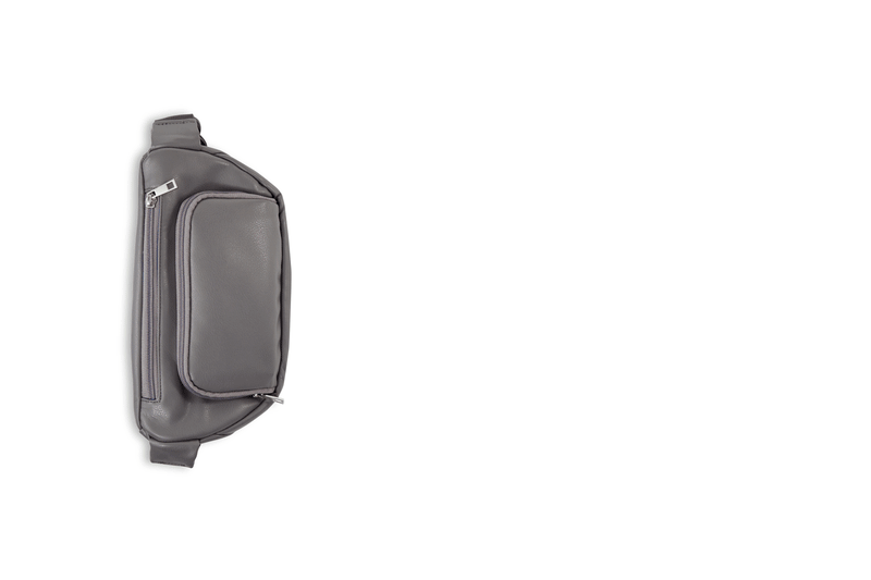 Kibou Vegan Leather Bag - Charcoal