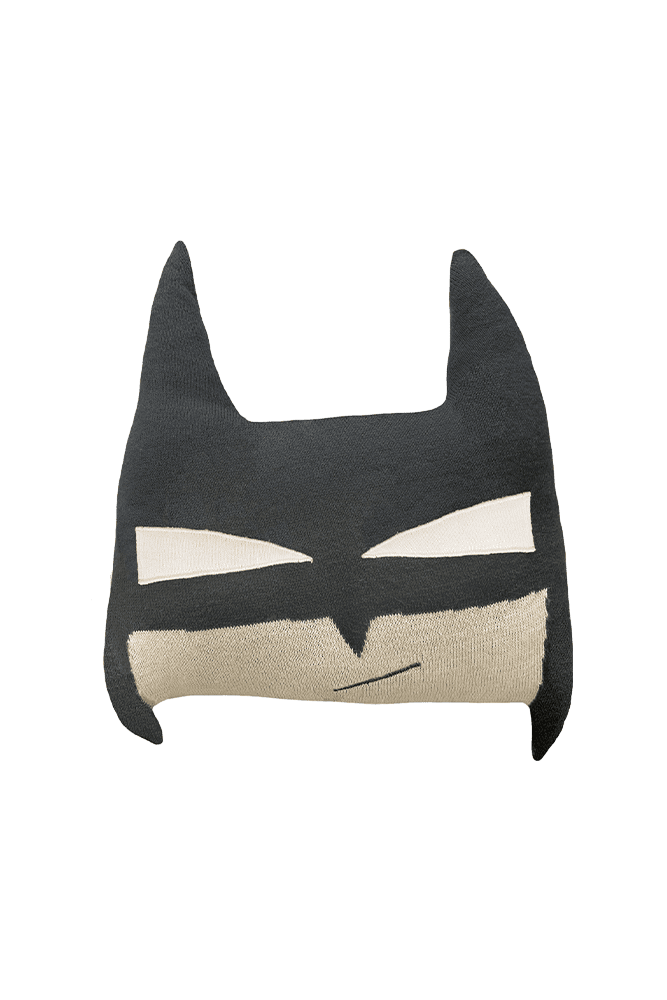 Knitted Cushion Batboy