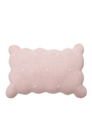 Knitted Cushion Biscuit Pink  - Biscuit