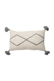 Knitted Cushion Little Oasis Natural - Grey  - Bereber Classics
