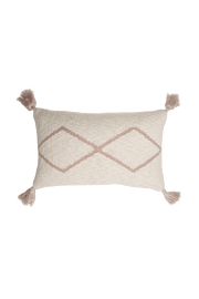 Knitted Cushion Little Oasis Natural - Pale Pink  - Bereber Classics