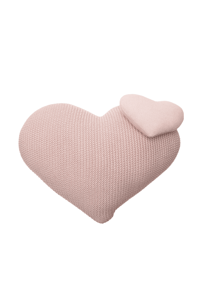 Knitted Cushion Love  - Puffy