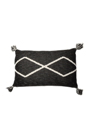 Knitted Cushion Oasis Black  - Bereber Classics