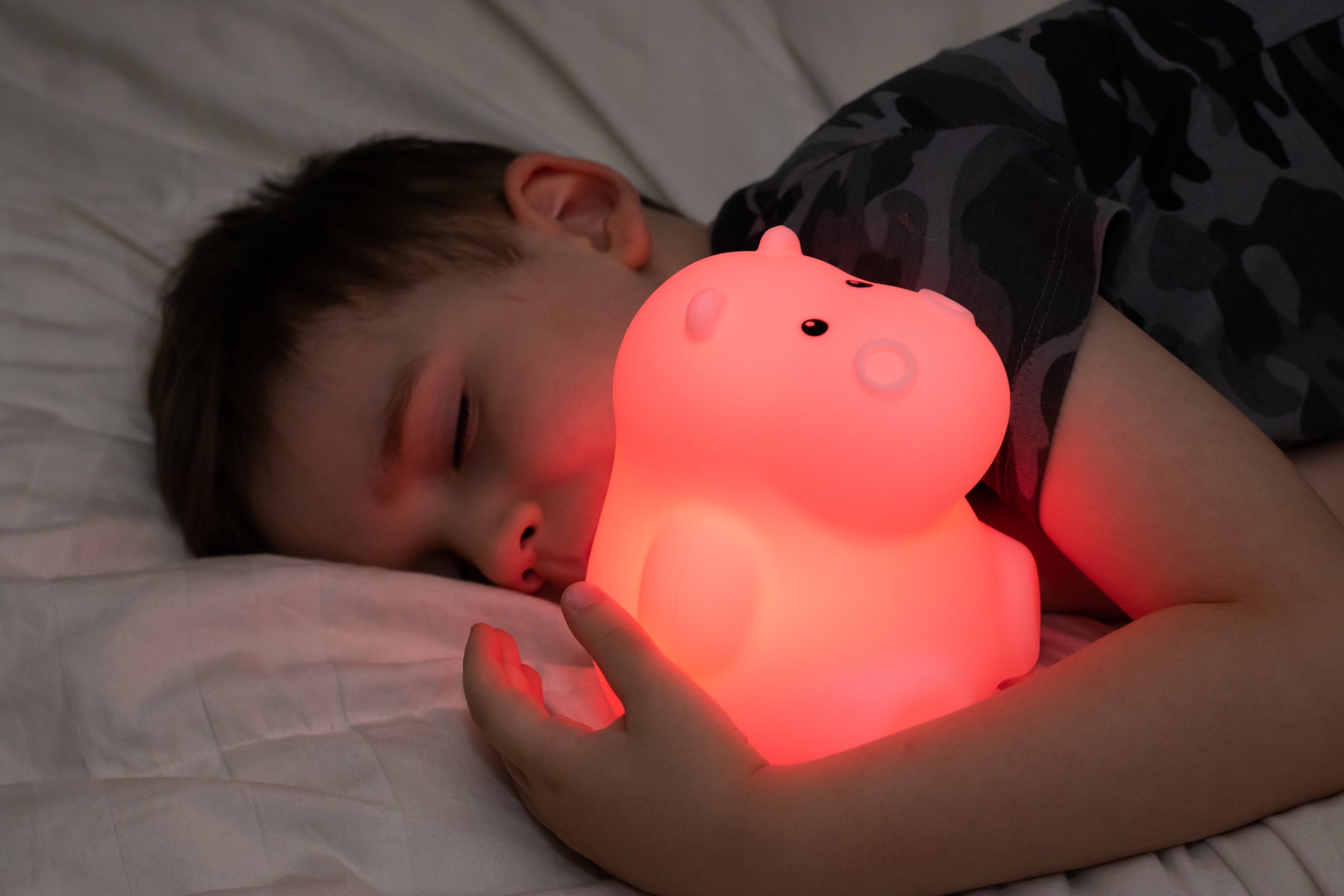 LumiPets® Hippo - Children's Nursery Touch Night Light