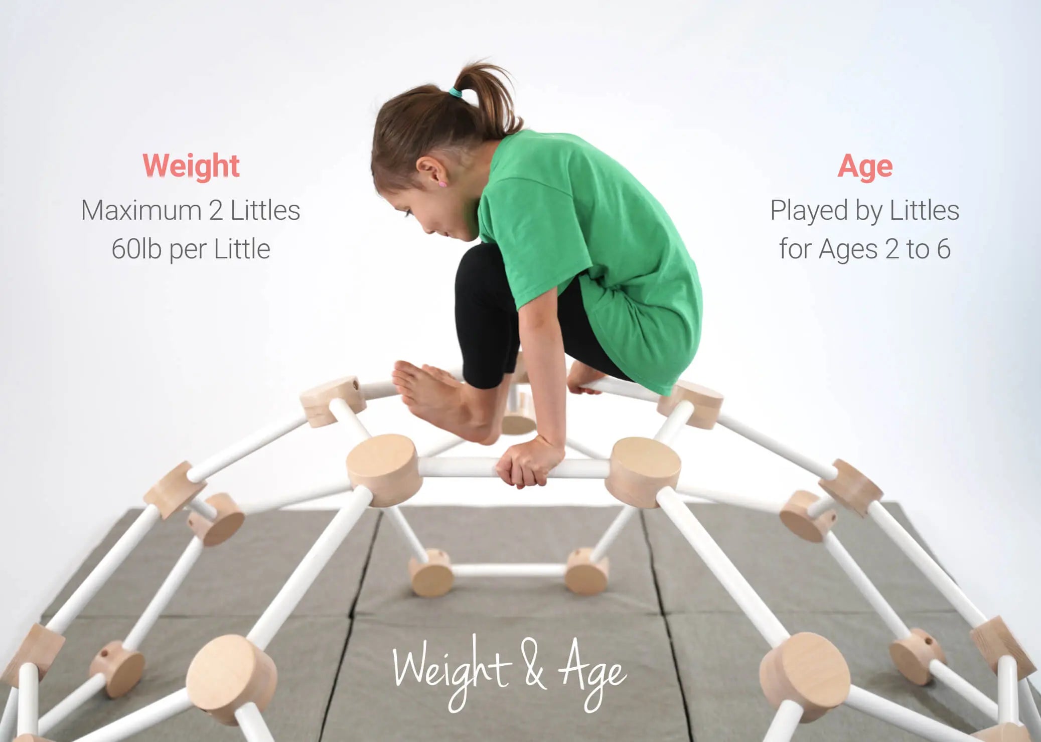 Lily & River Little Dome Monkey Bars & Wall Bars