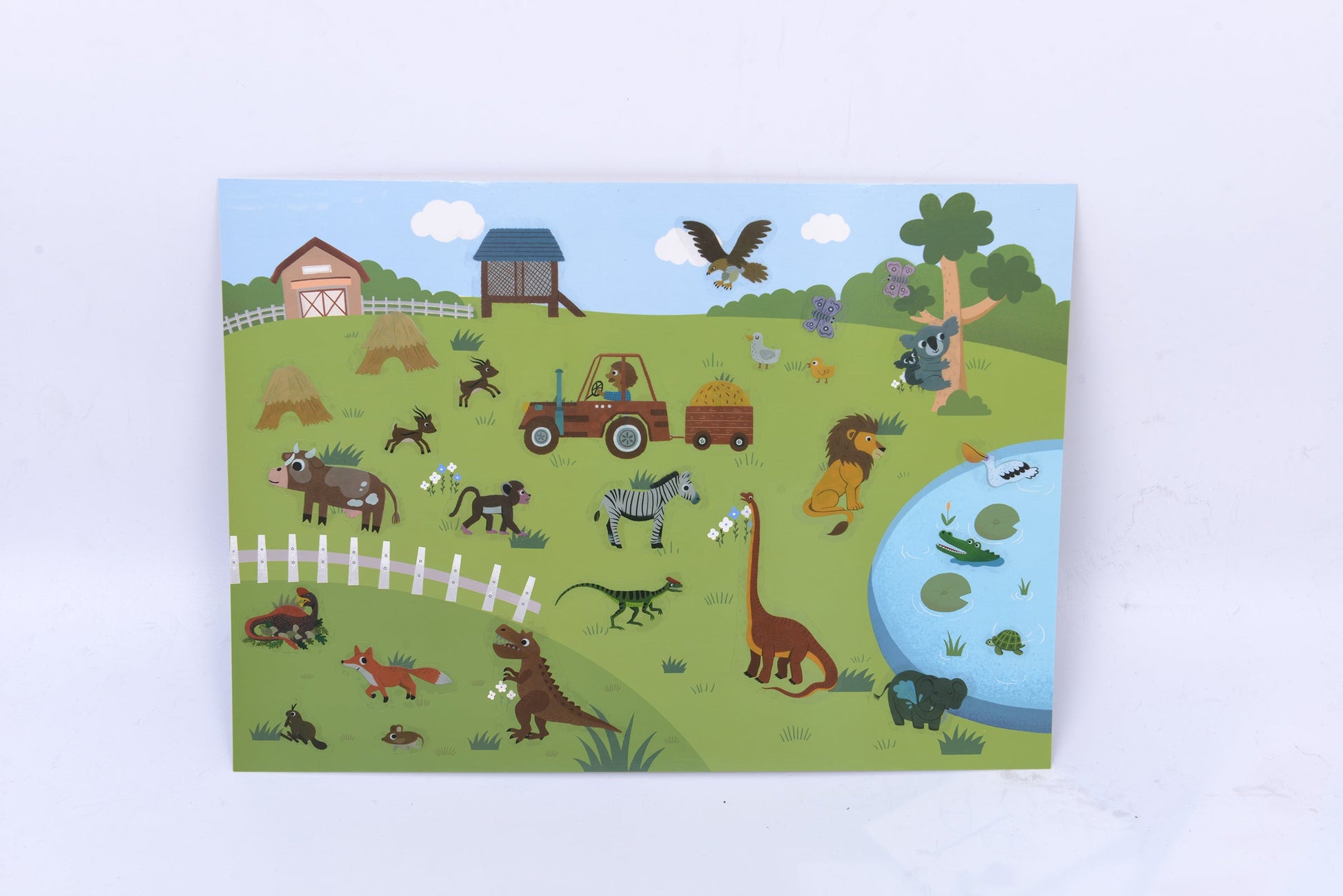 Mideer Reusable Sticker Activity Pads: 200-piece Animals Toy