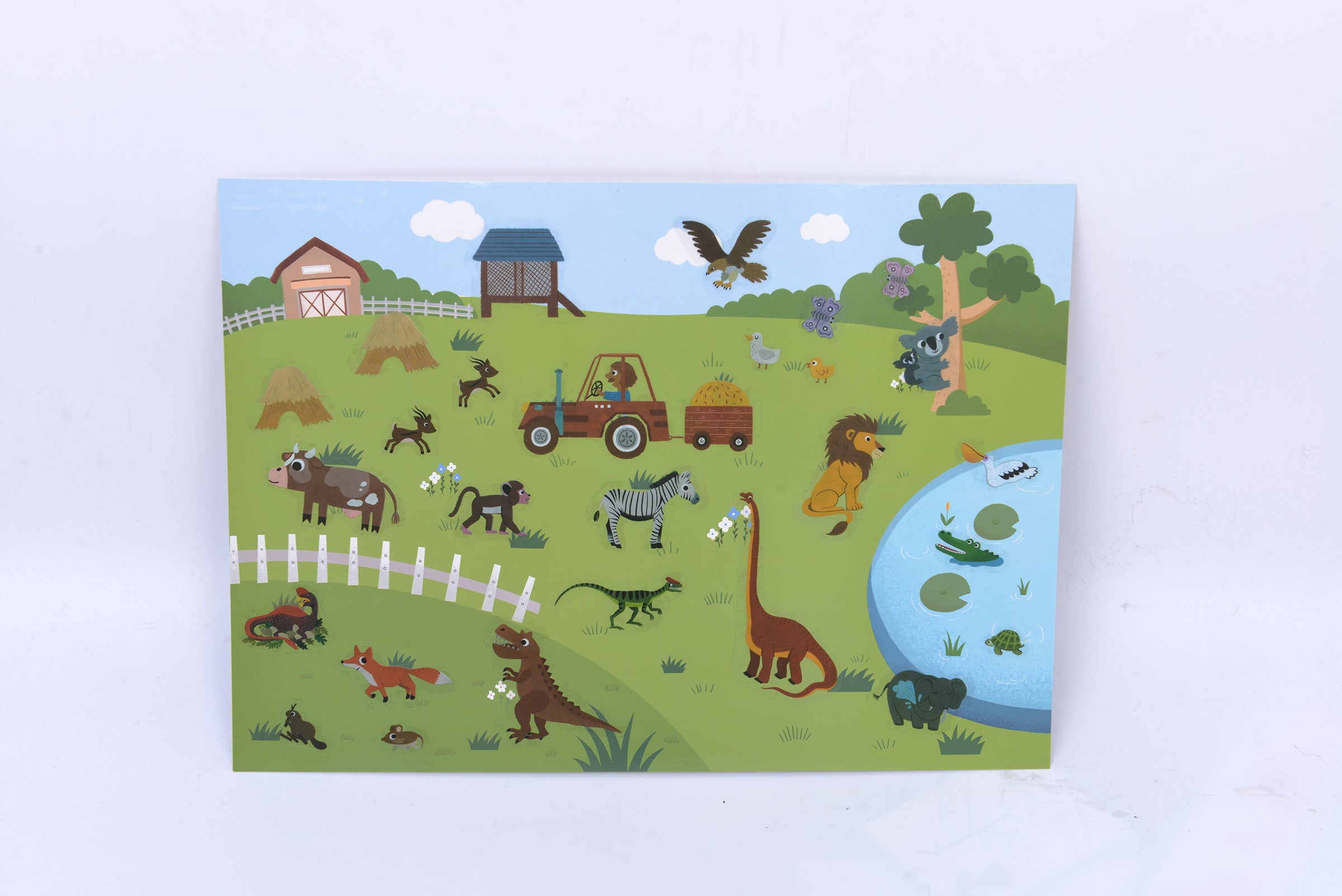 Mideer Reusable Sticker Activity Pads: 200-piece Animals Toy