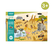 Mideer Reusable Sticker Activity Pads: 200-piece Animals Toy